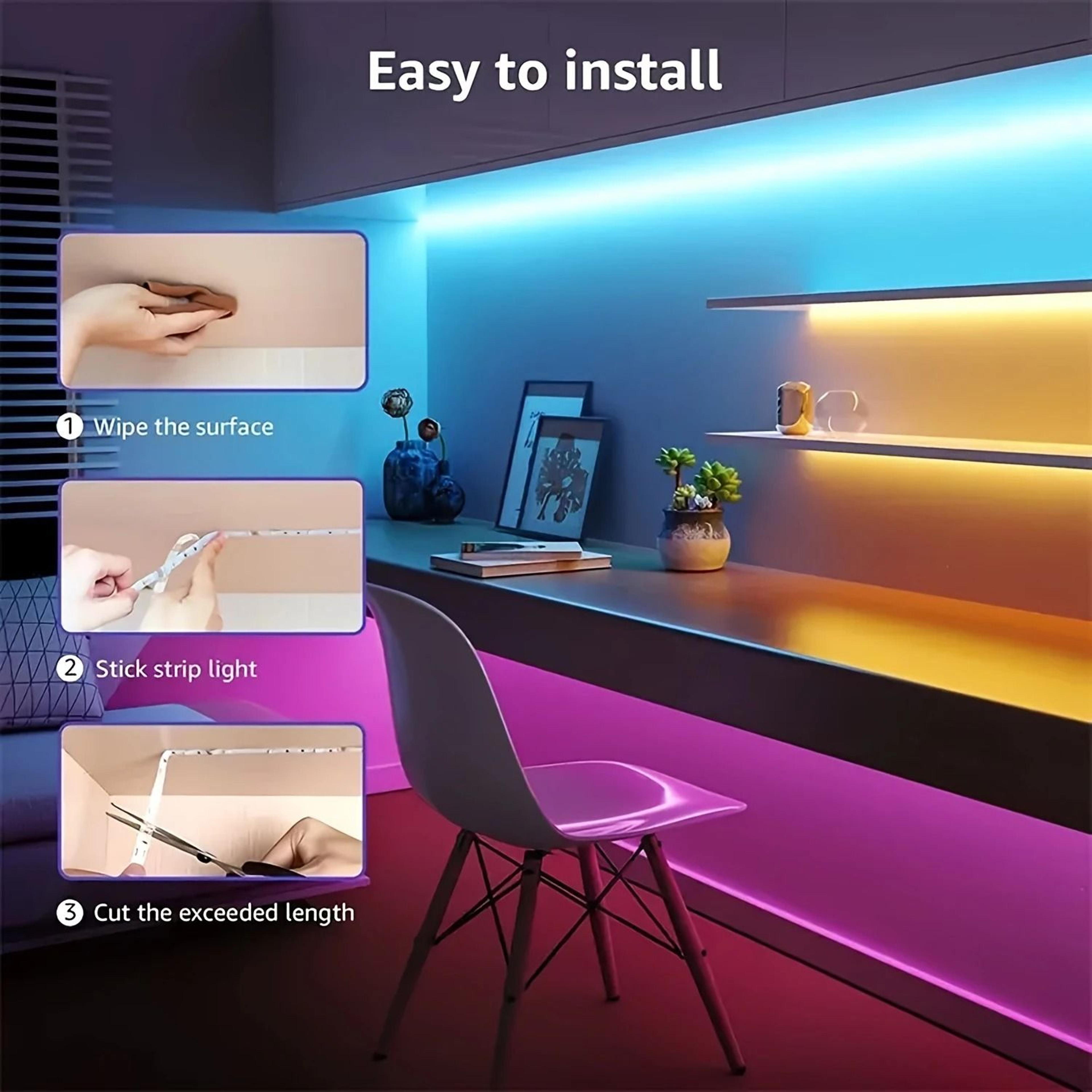 5V USB  BatteryPowered RGB LED Strip Lights With IR Remote 3