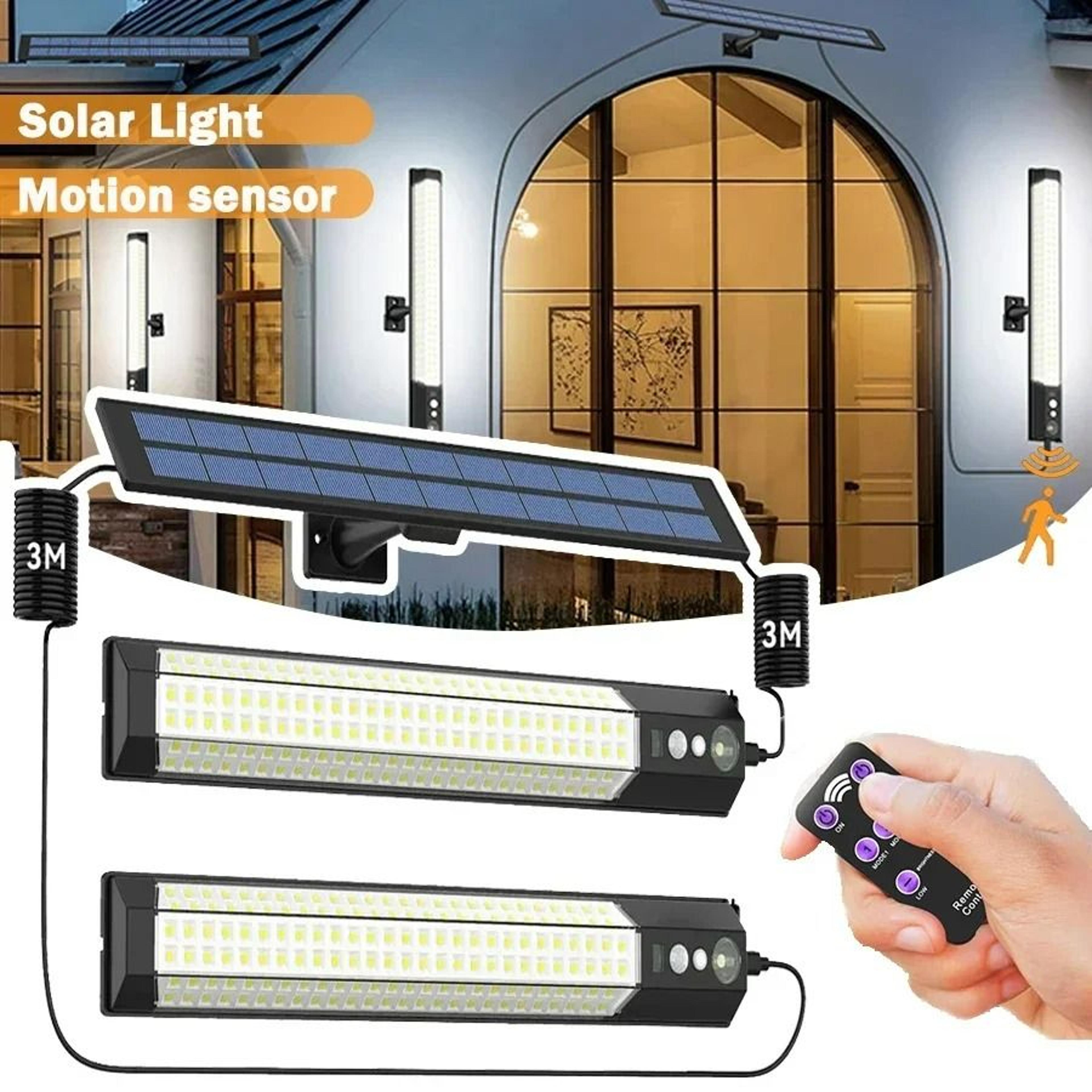 Outdoor Solar Wall Security Light With Wireless Remote Control 1