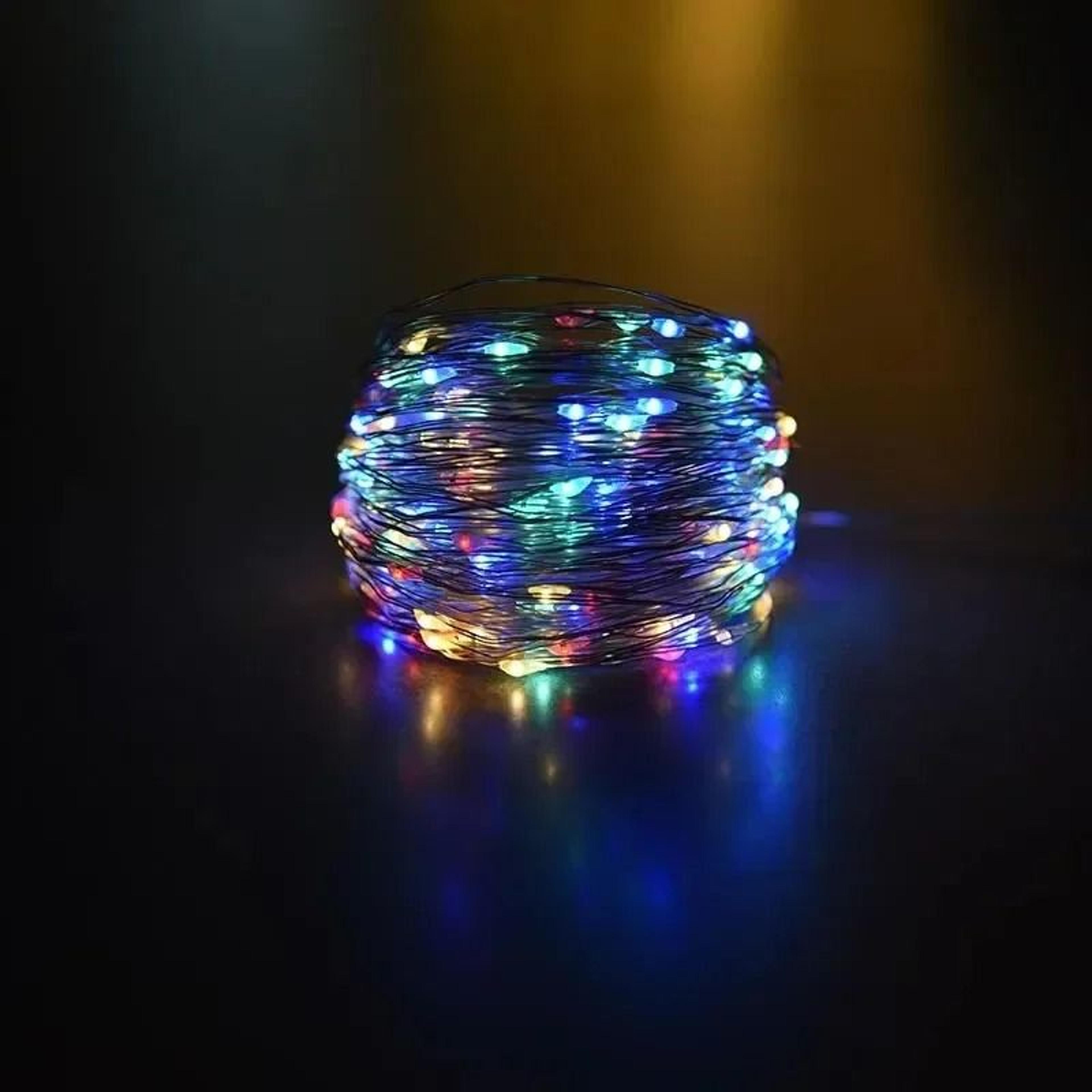 Solar Outdoor Copper Wire LED Fairy String Lights 5