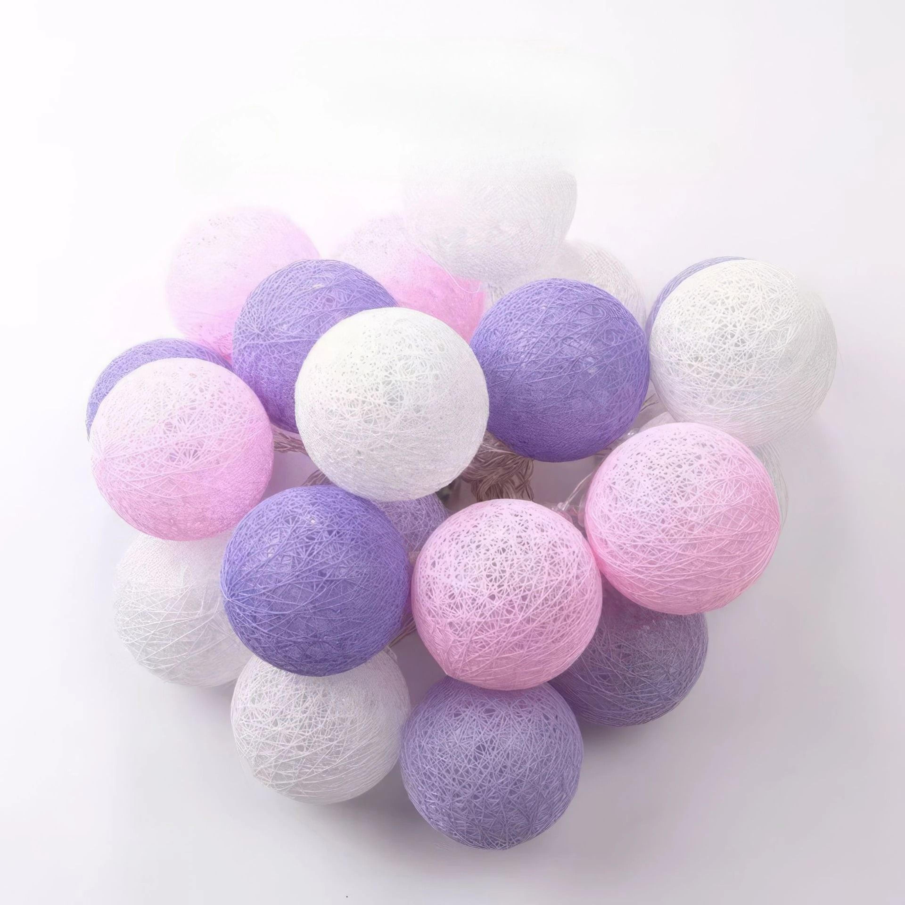 Cotton Ball LED String Fairy Lights 7