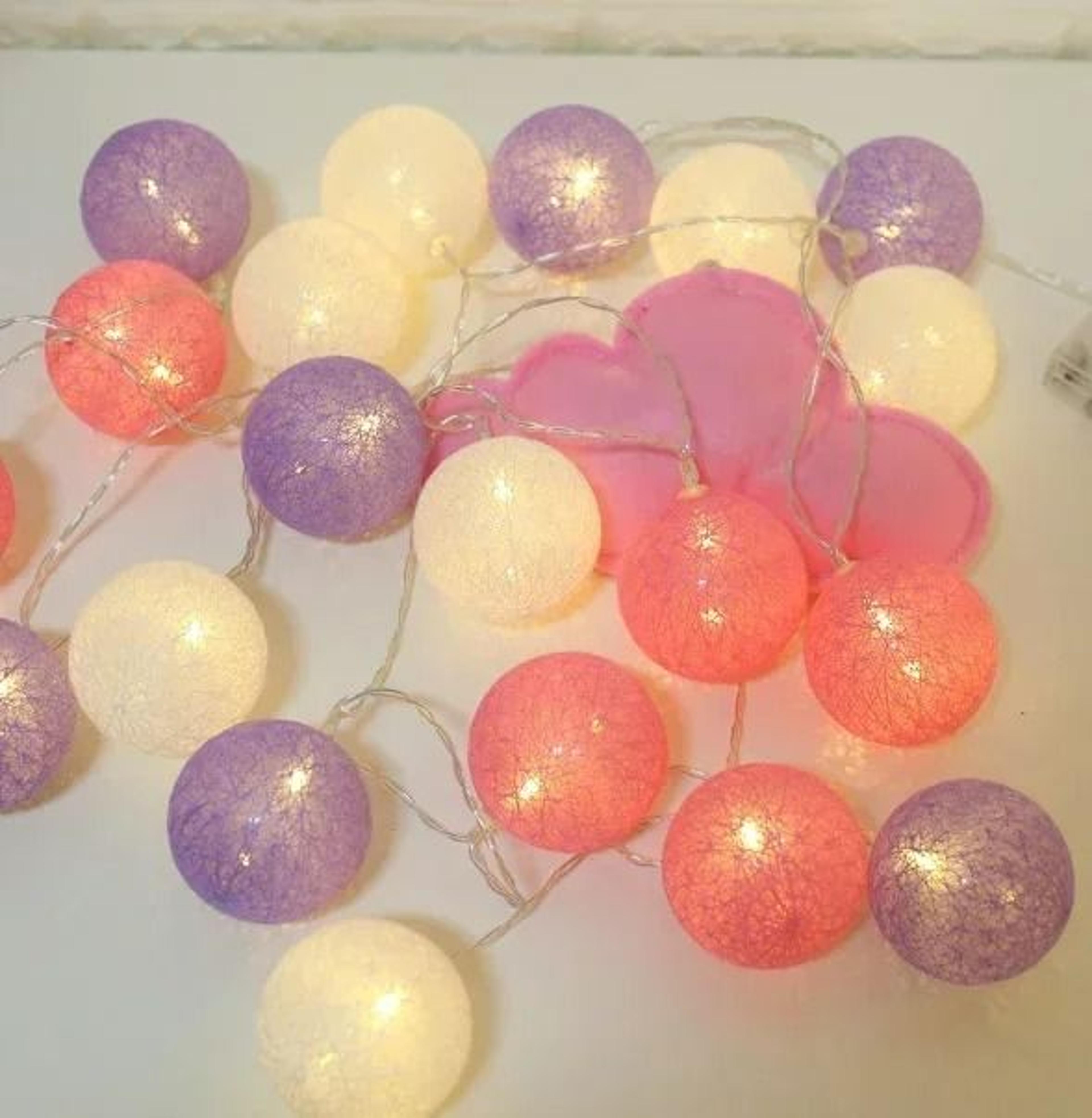 Cotton Ball LED String Fairy Lights 11