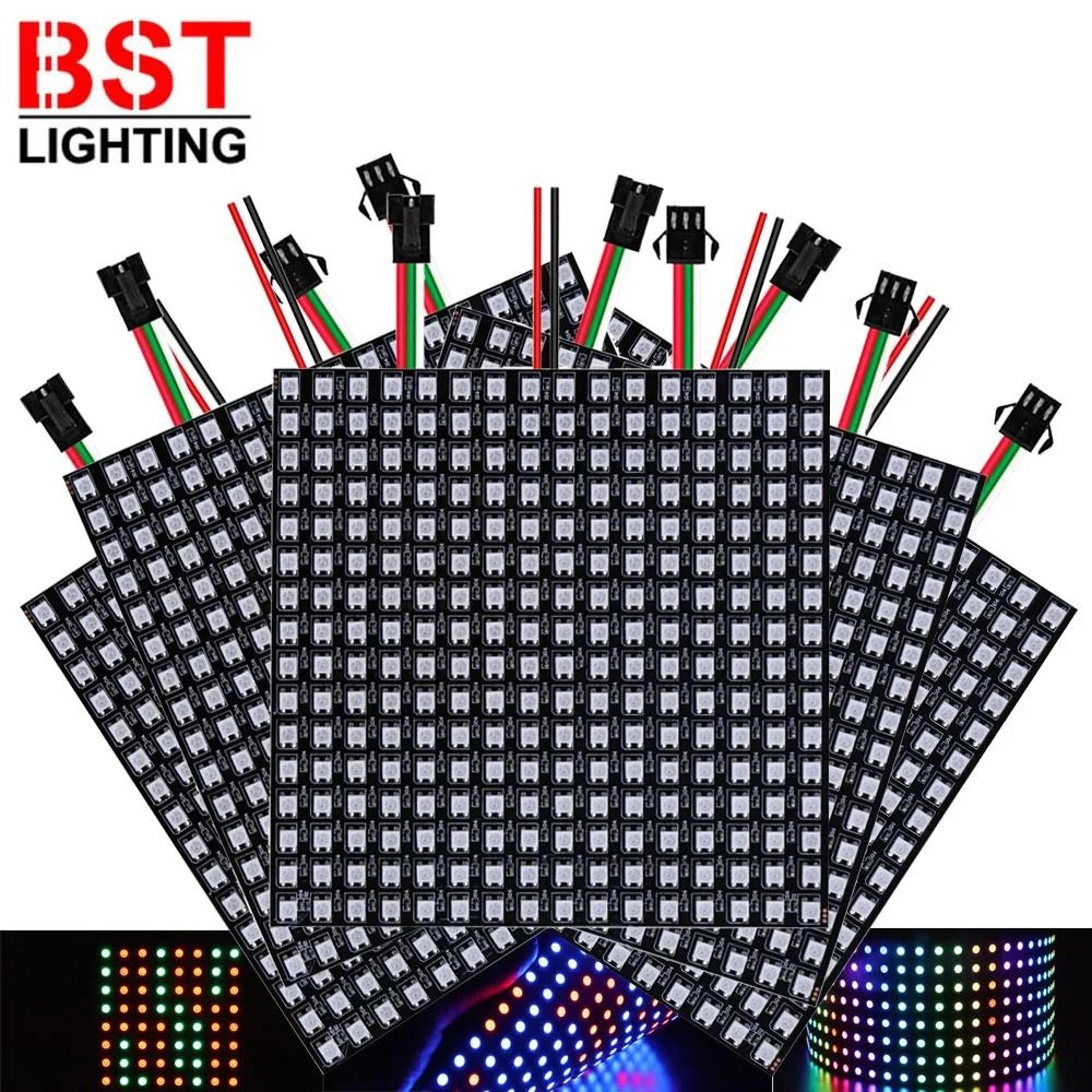 WS2812B RGB Individually Addressable Flexible LED Matrix Panel 5V 2