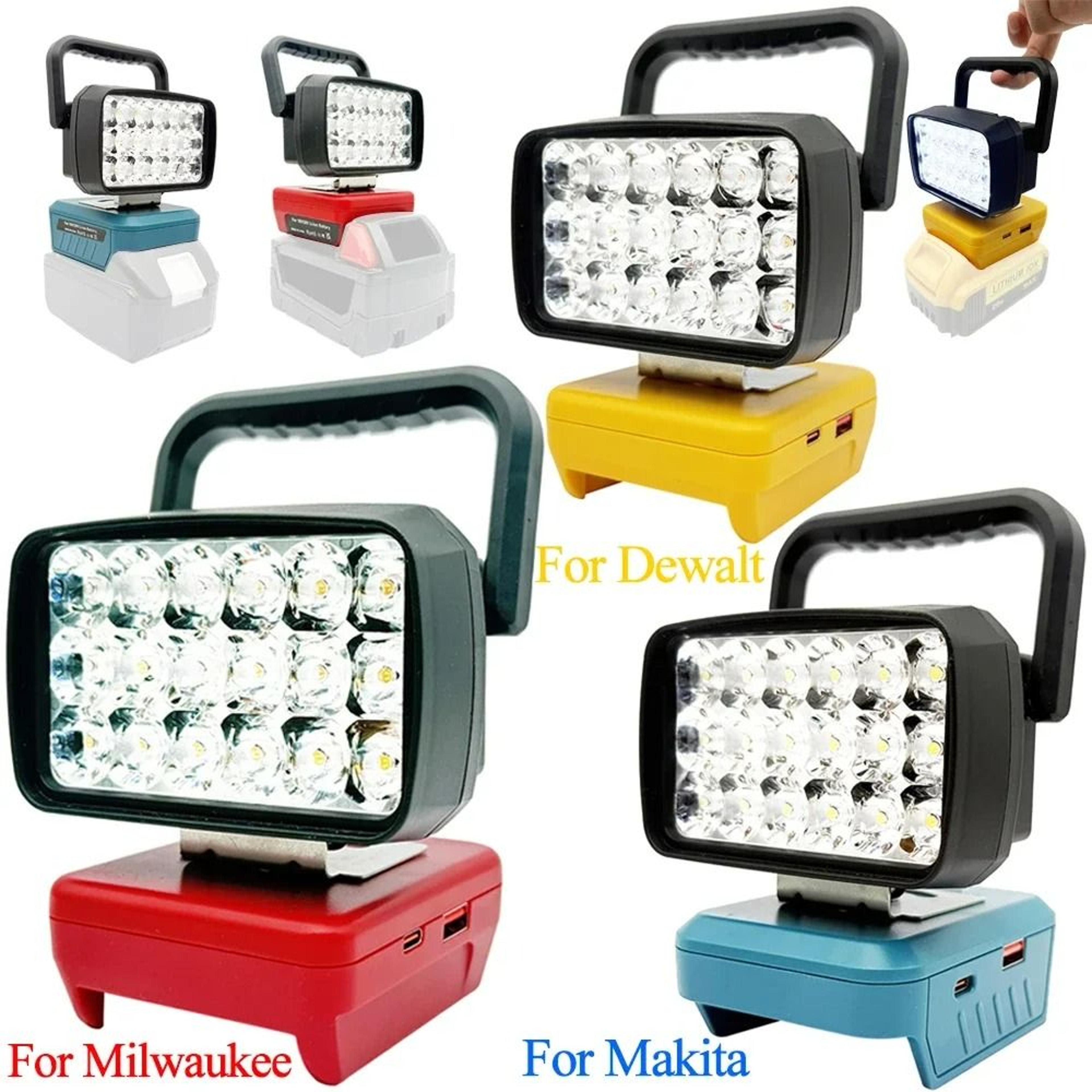 18LED Cordless Handheld Spotlight  Work Light Fits 18V20V Power Tool Batteries 0