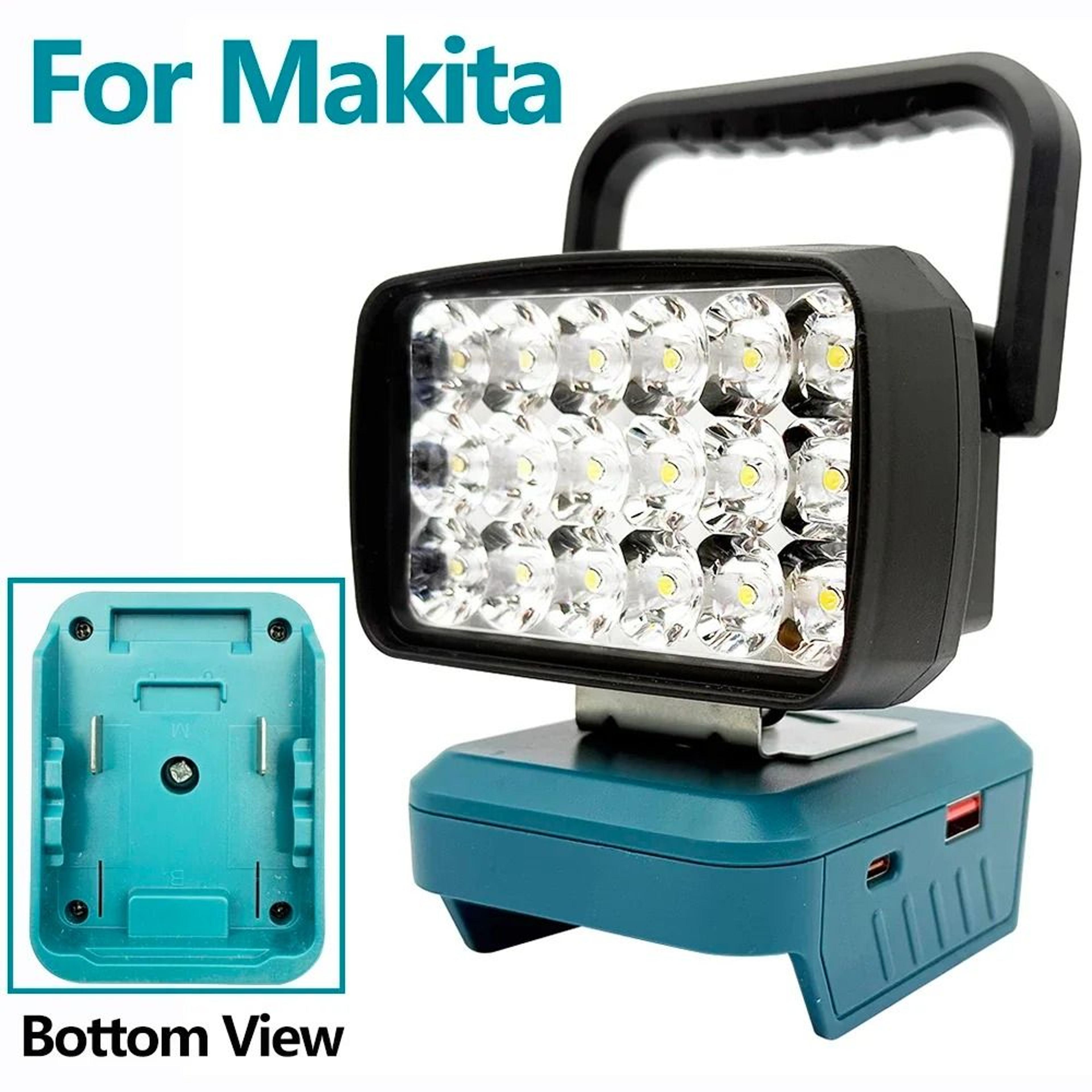 18LED Cordless Handheld Spotlight  Work Light Fits 18V20V Power Tool Batteries 7