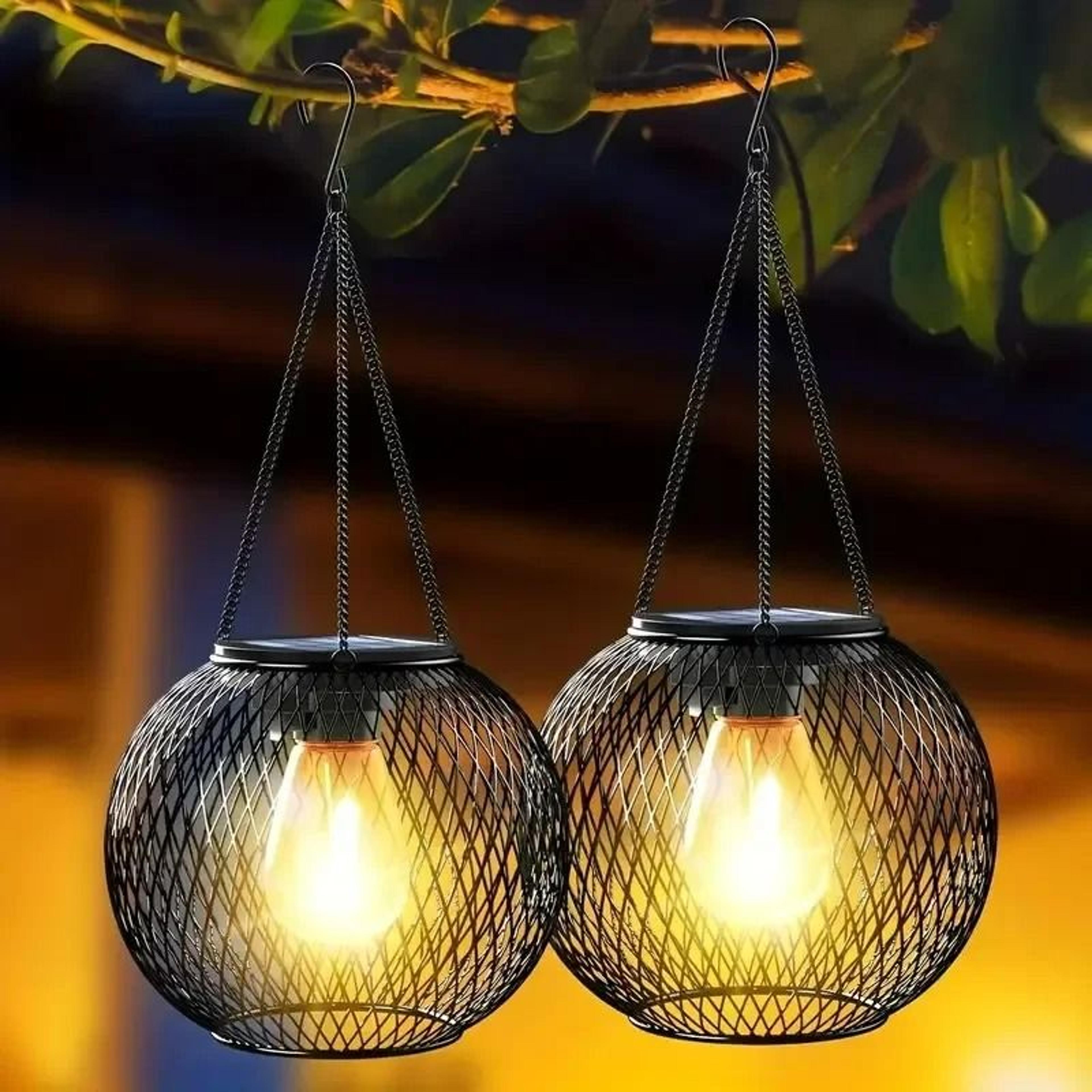Outdoor Decorative Hanging Solar Camping Lantern 0
