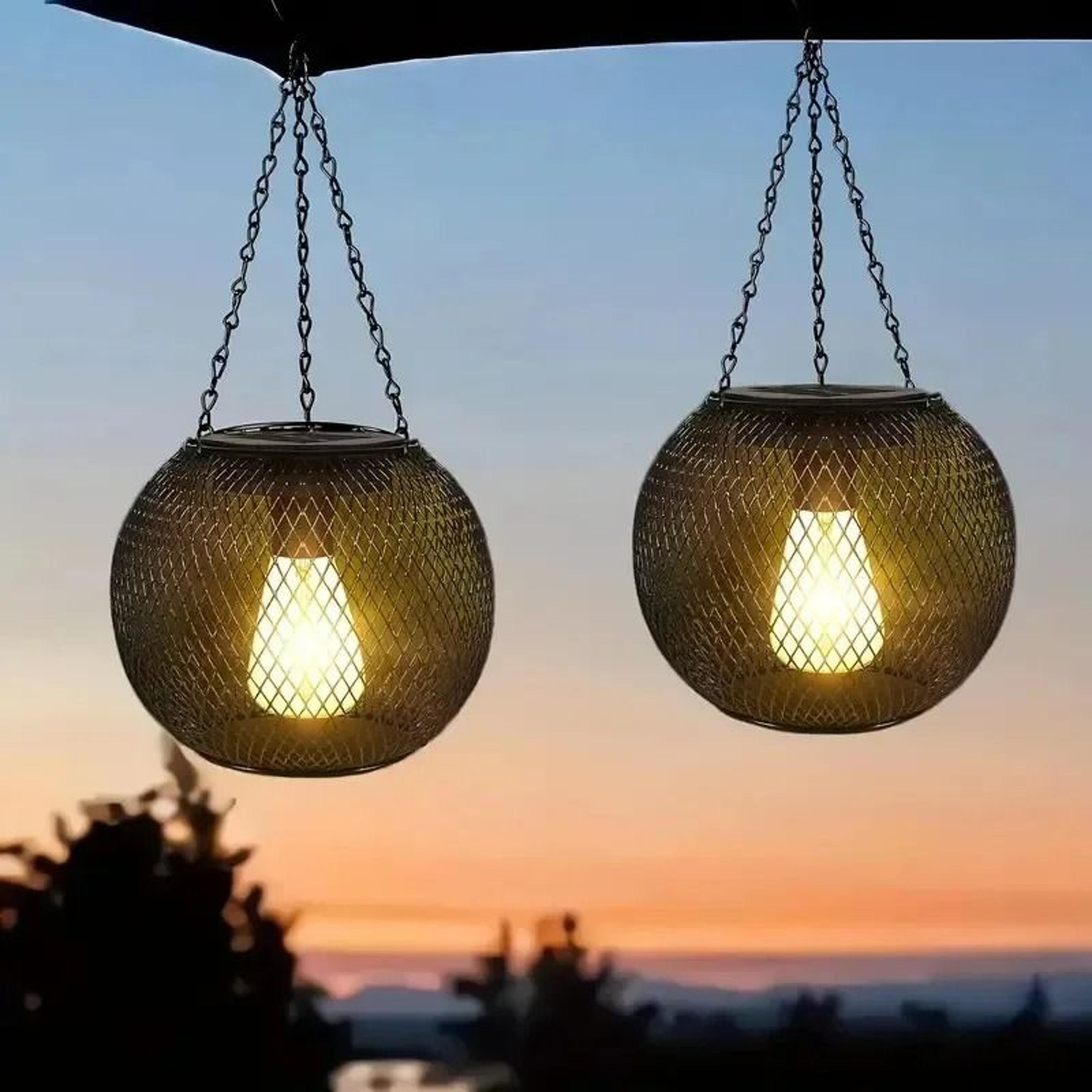 Outdoor Decorative Hanging Solar Camping Lantern 1