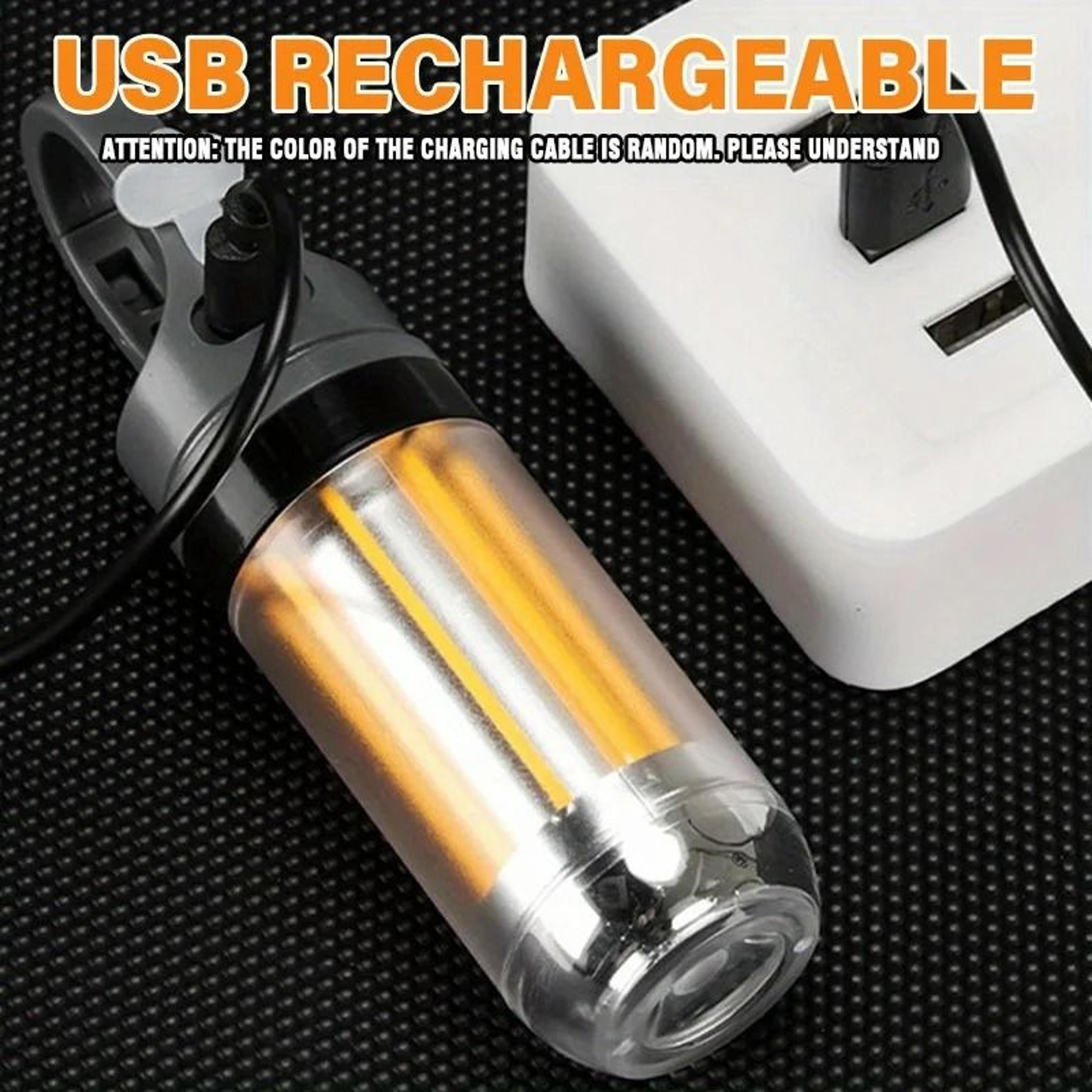 USBC Rechargeable Lightweight LED Camping Lantern  Handheld Flashlight 6