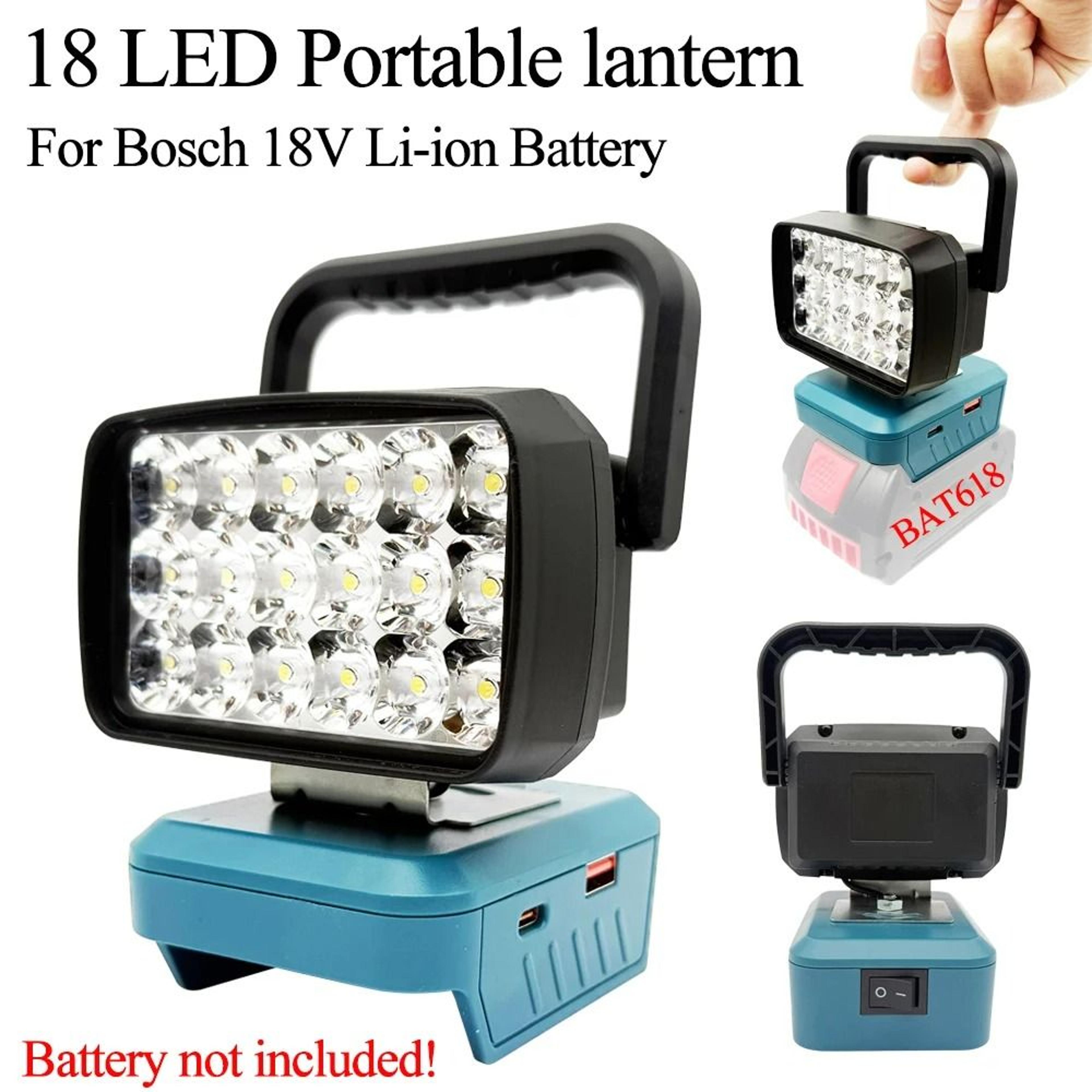 Bosch 18V Compatible Cordless LED Work Light  Handheld Spotlight 2