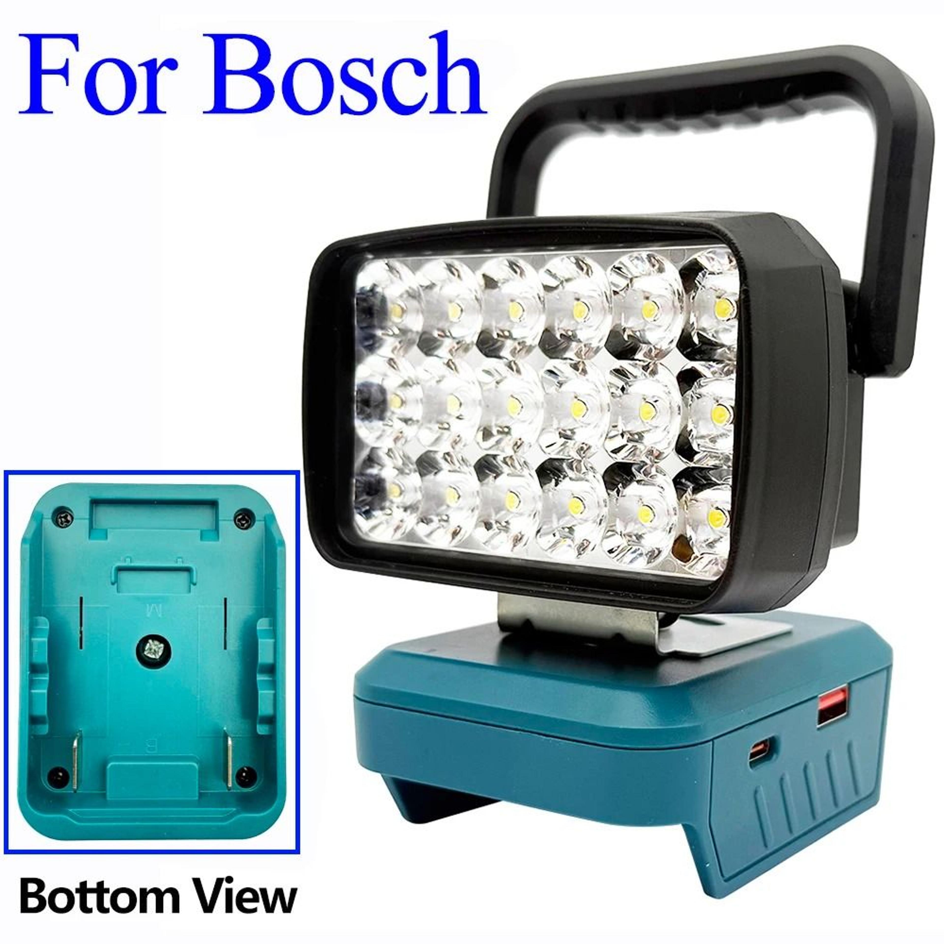 Bosch 18V Compatible Cordless LED Work Light  Handheld Spotlight 0