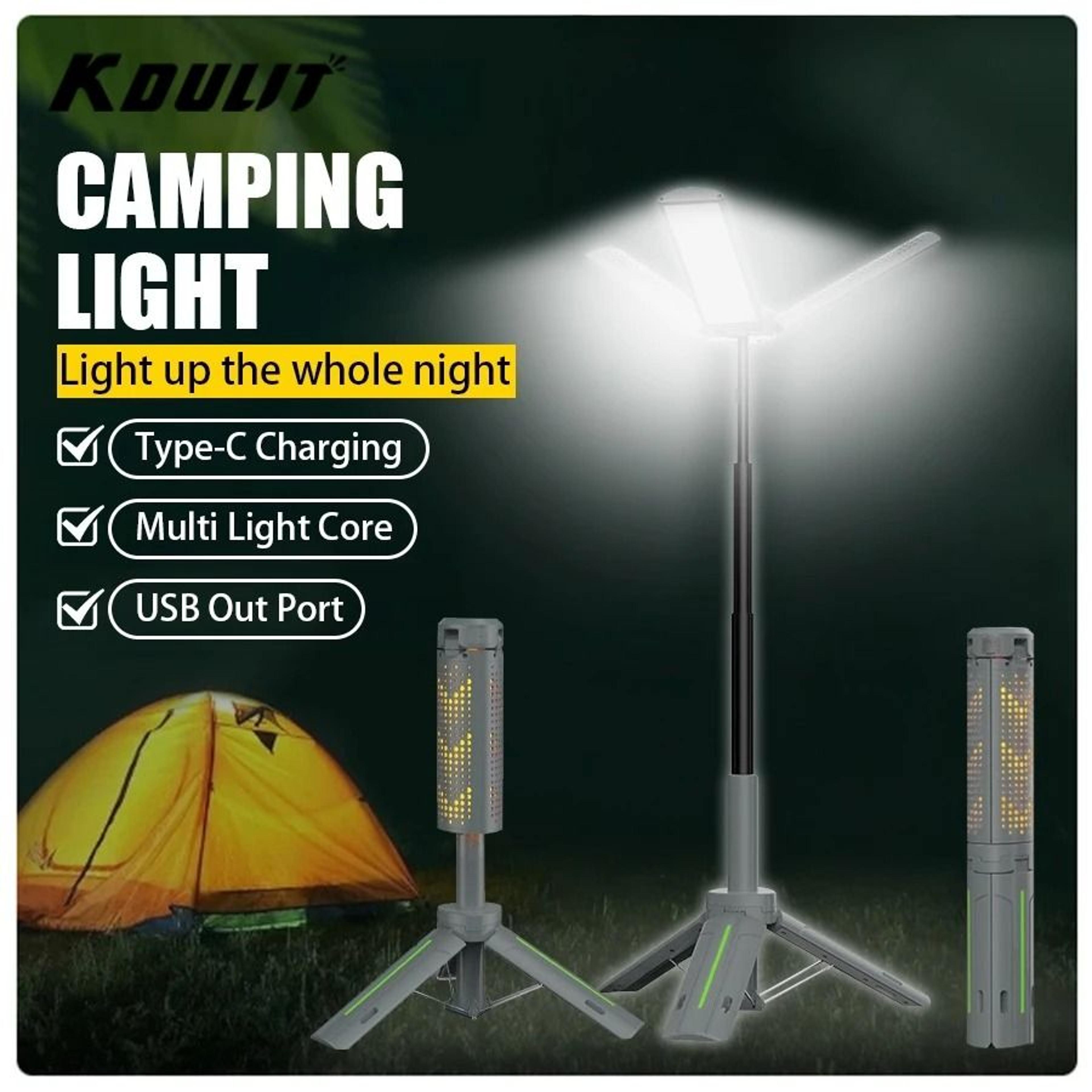 8000mAh Telescopic Rechargeable Camping Lantern  MultiMode Spotlight 1