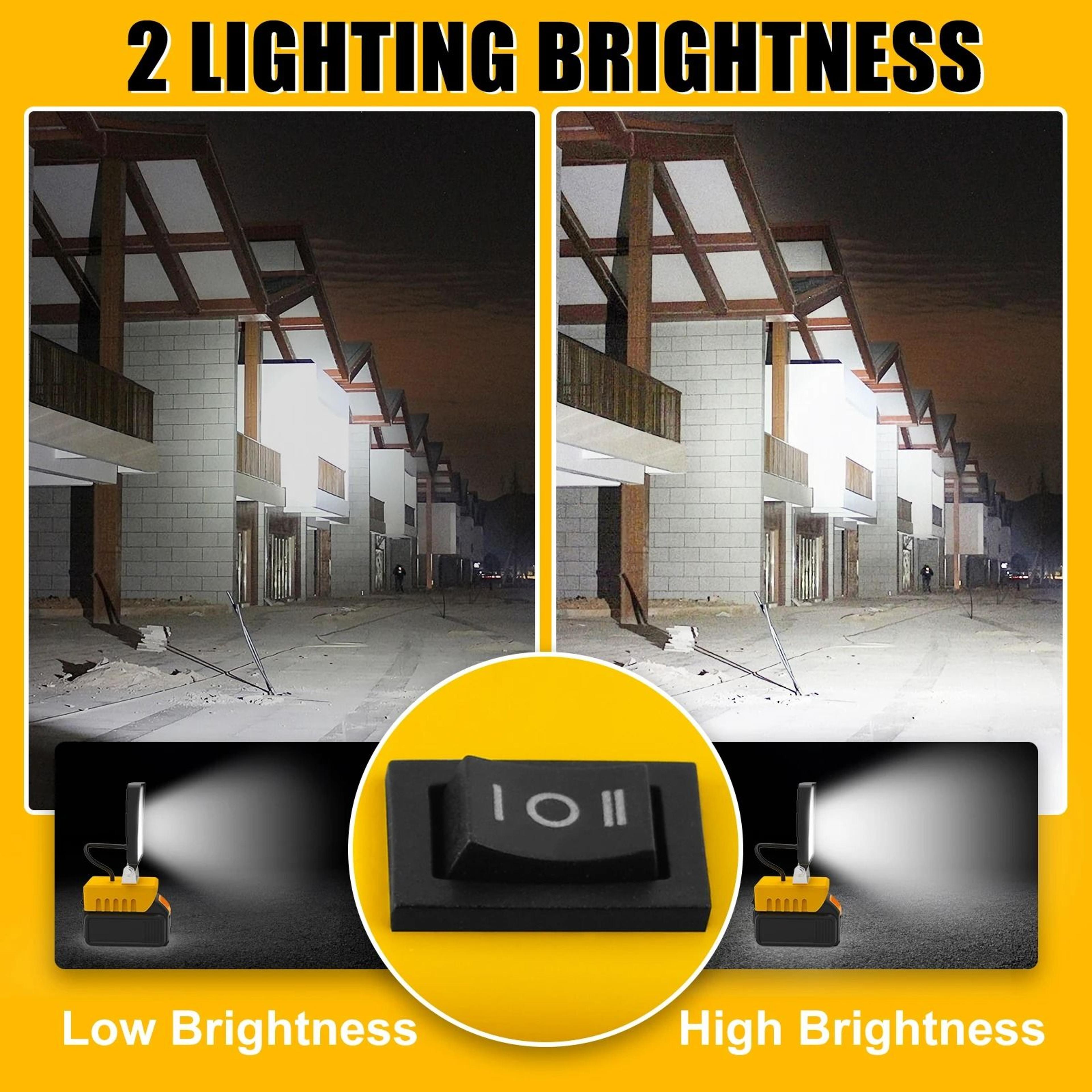 Portable 48W 5200LM Cordless LED Work Light 4