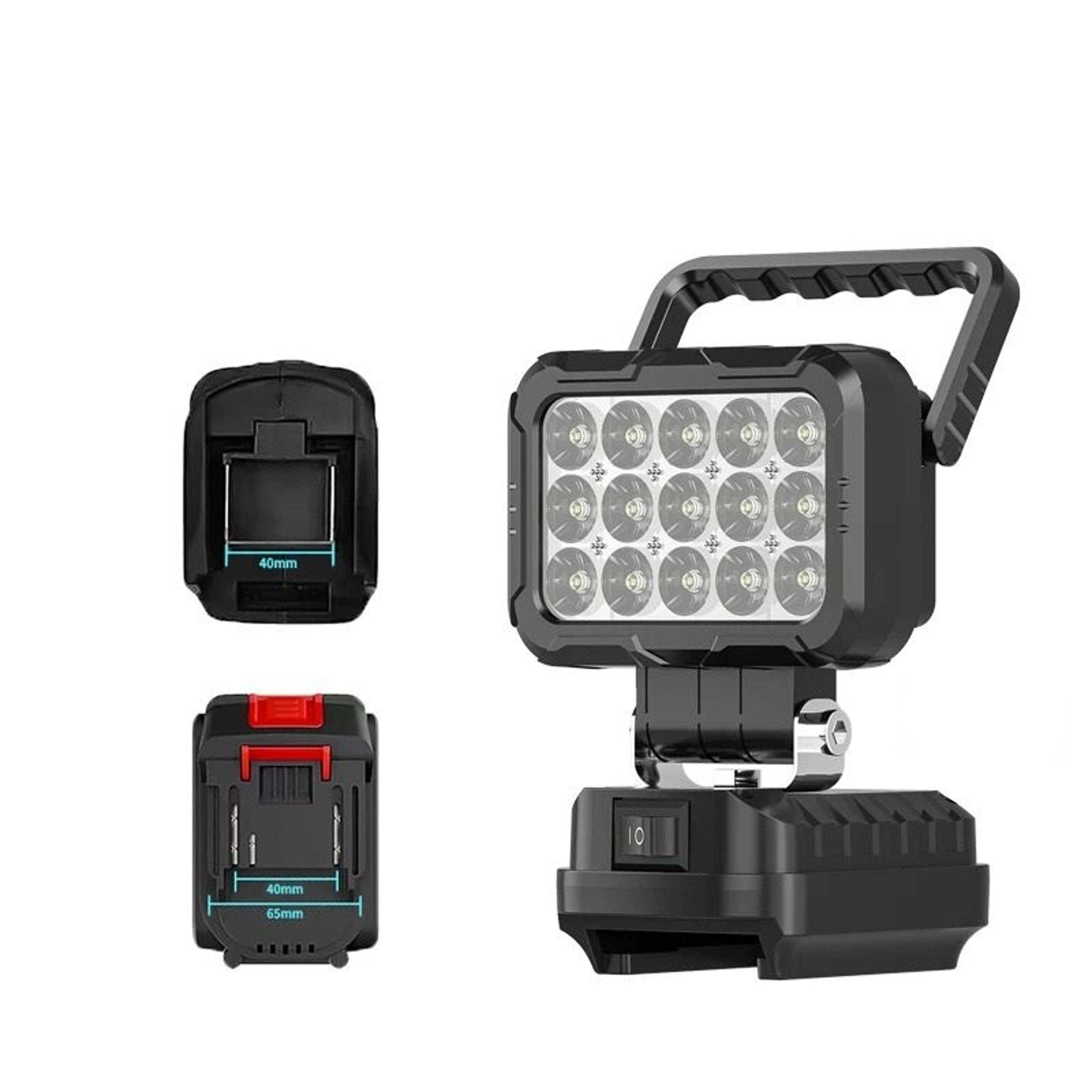 15LED Makita Compatible Cordless Work Light  Spotlight 0