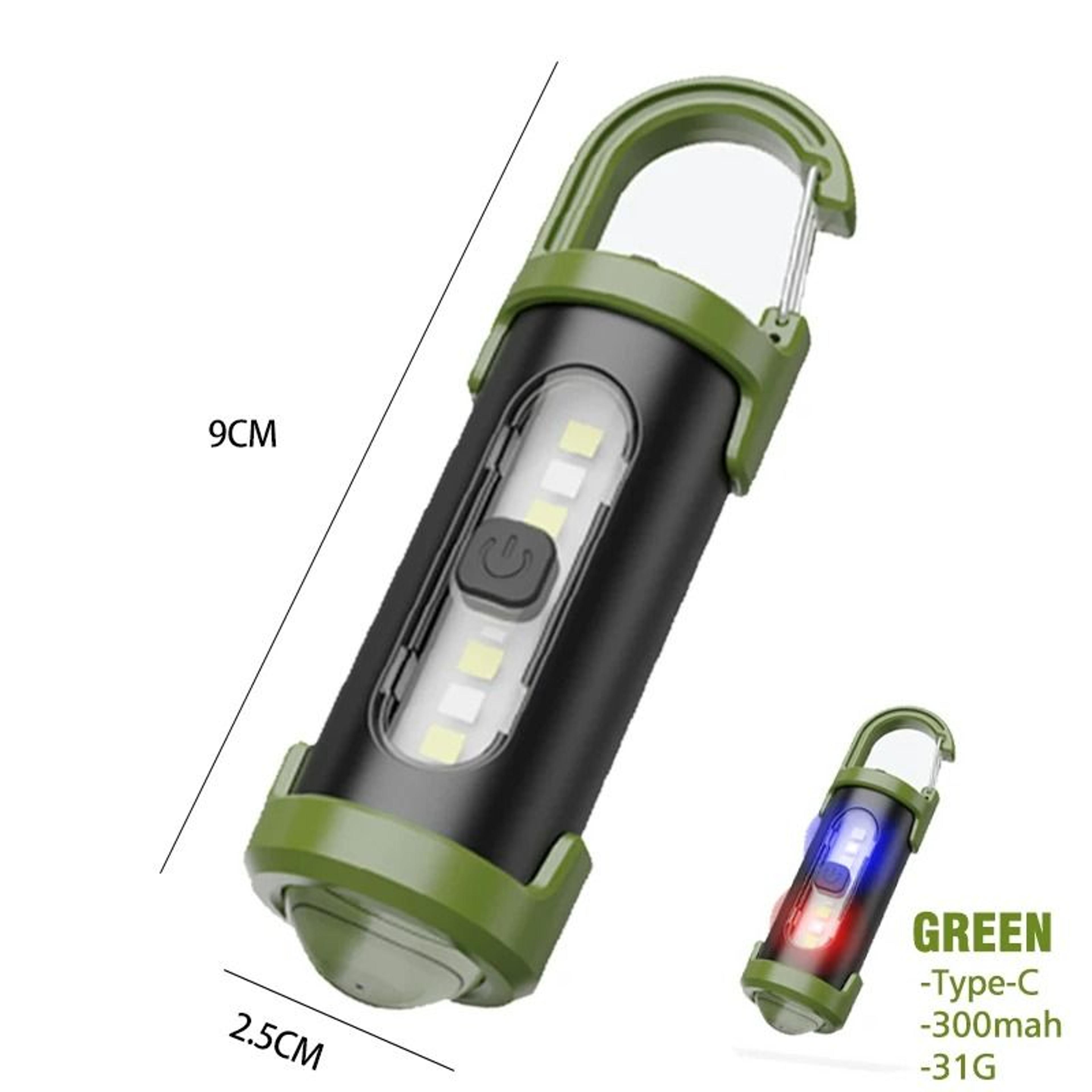 800LM Rechargeable Keychain COB Flashlight  Mini EDC Work Light 8
