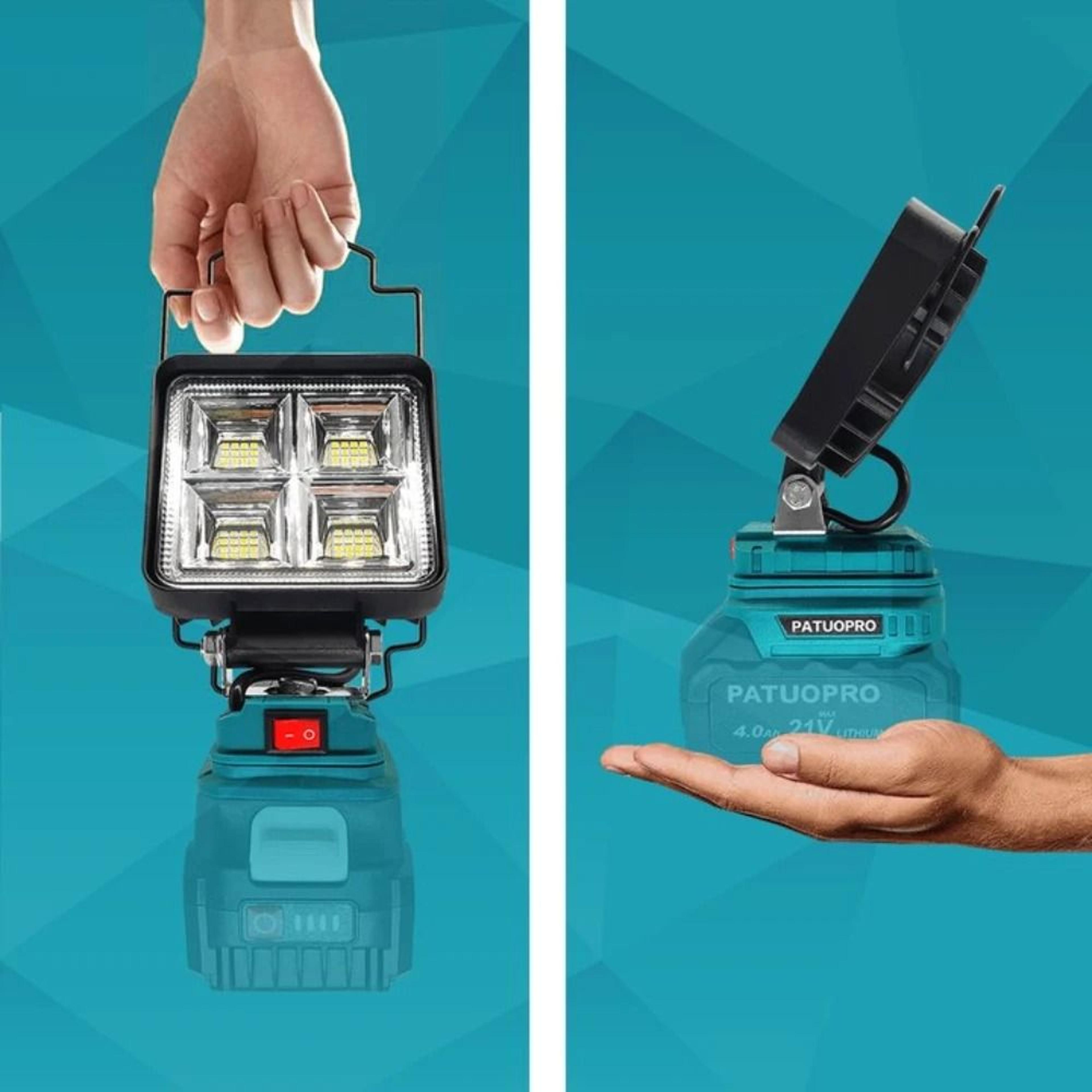 64LED 4Inch Cordless Job Site Spotlight  Work Light 4