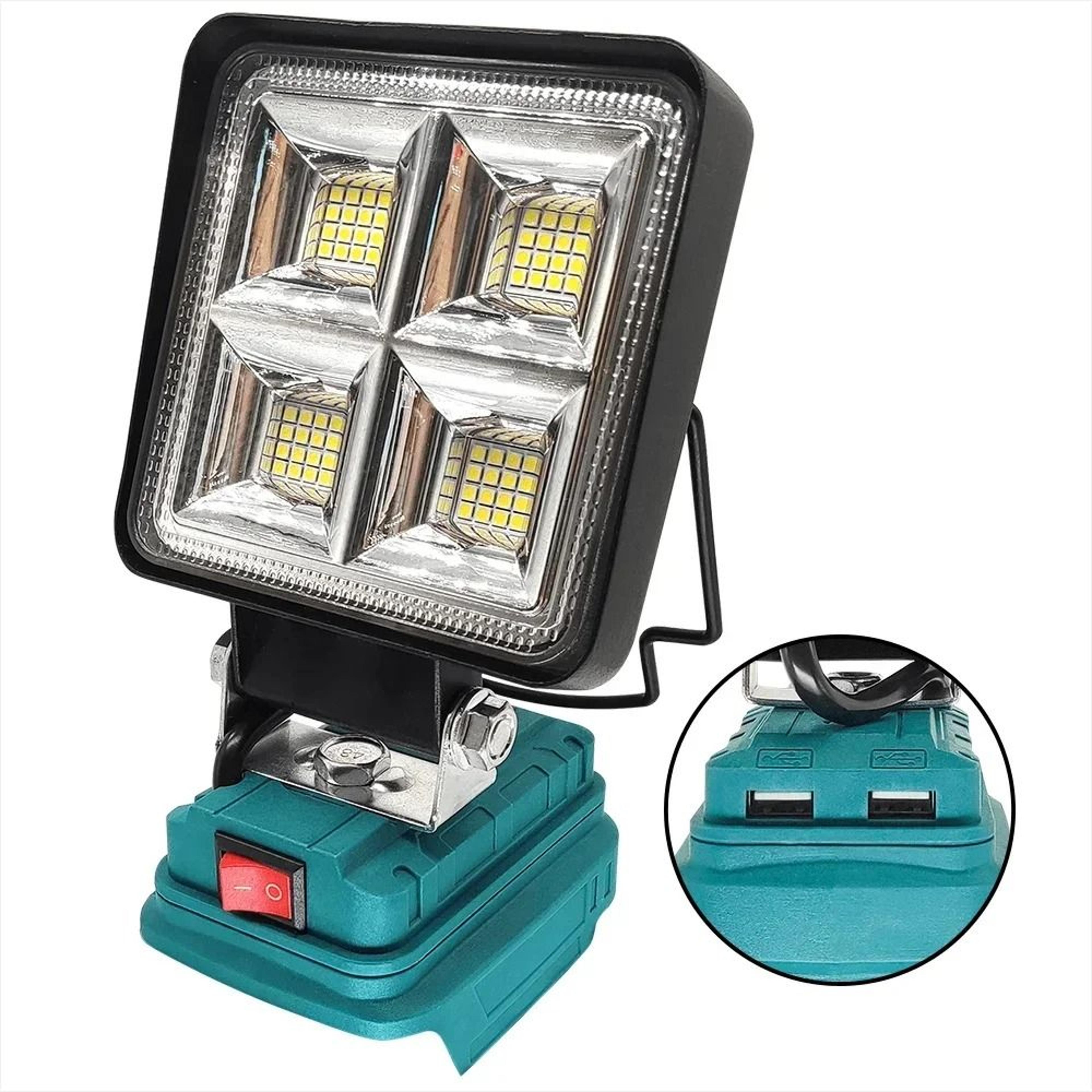 64LED 4Inch Cordless Job Site Spotlight  Work Light 0
