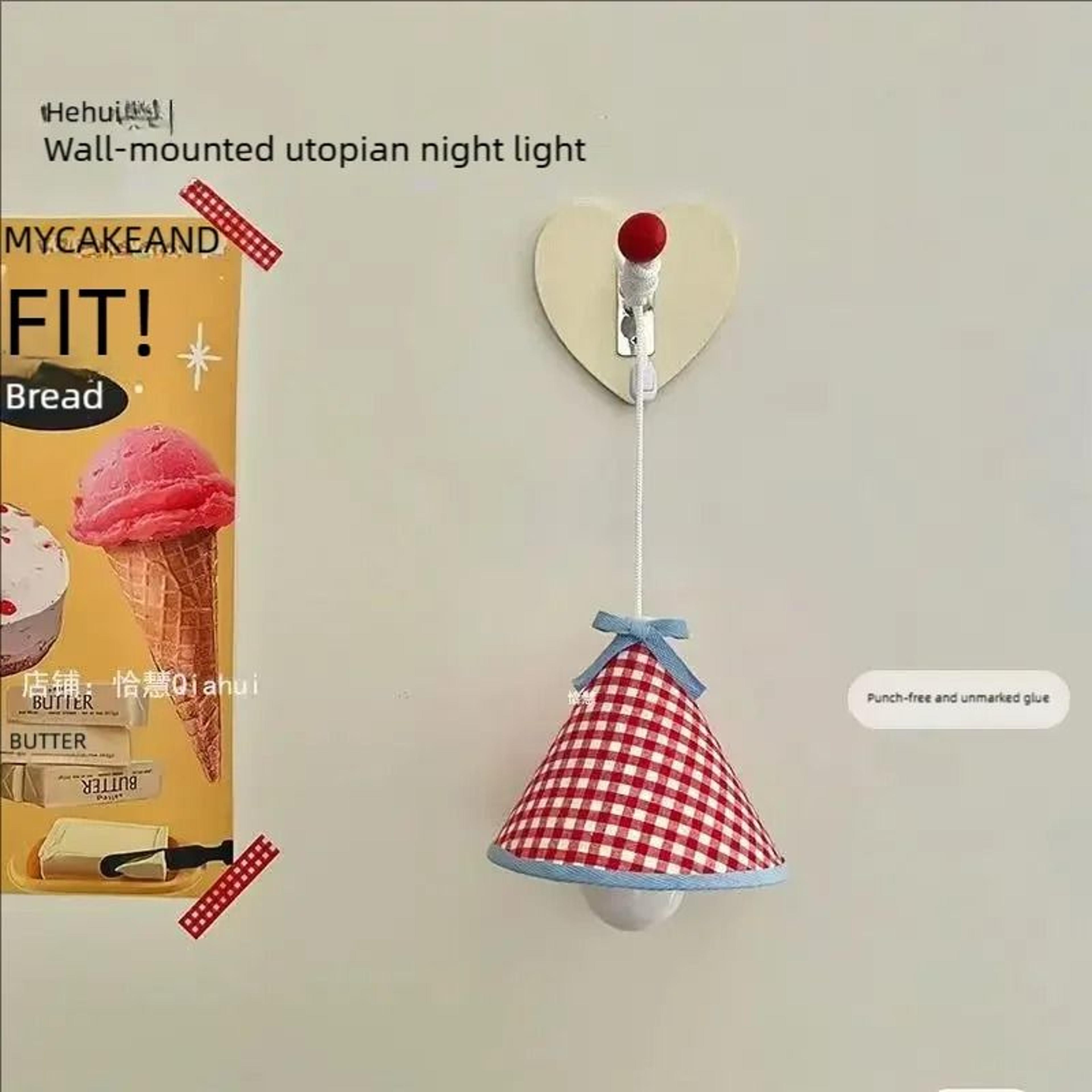 Warm LED WallHanging  Desk Night Light 3