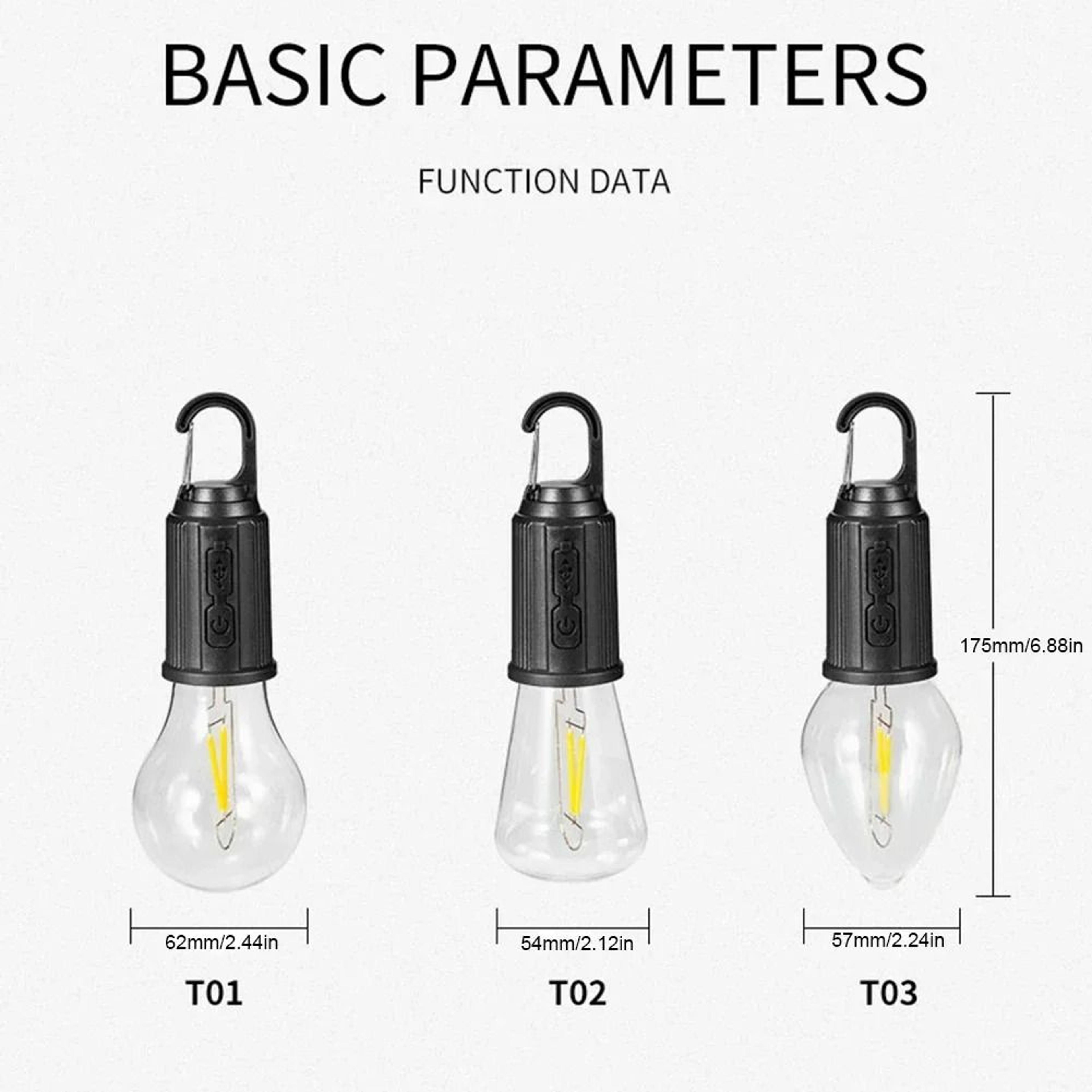 600mAh USBC Rechargeable Portable Camping Lantern 4
