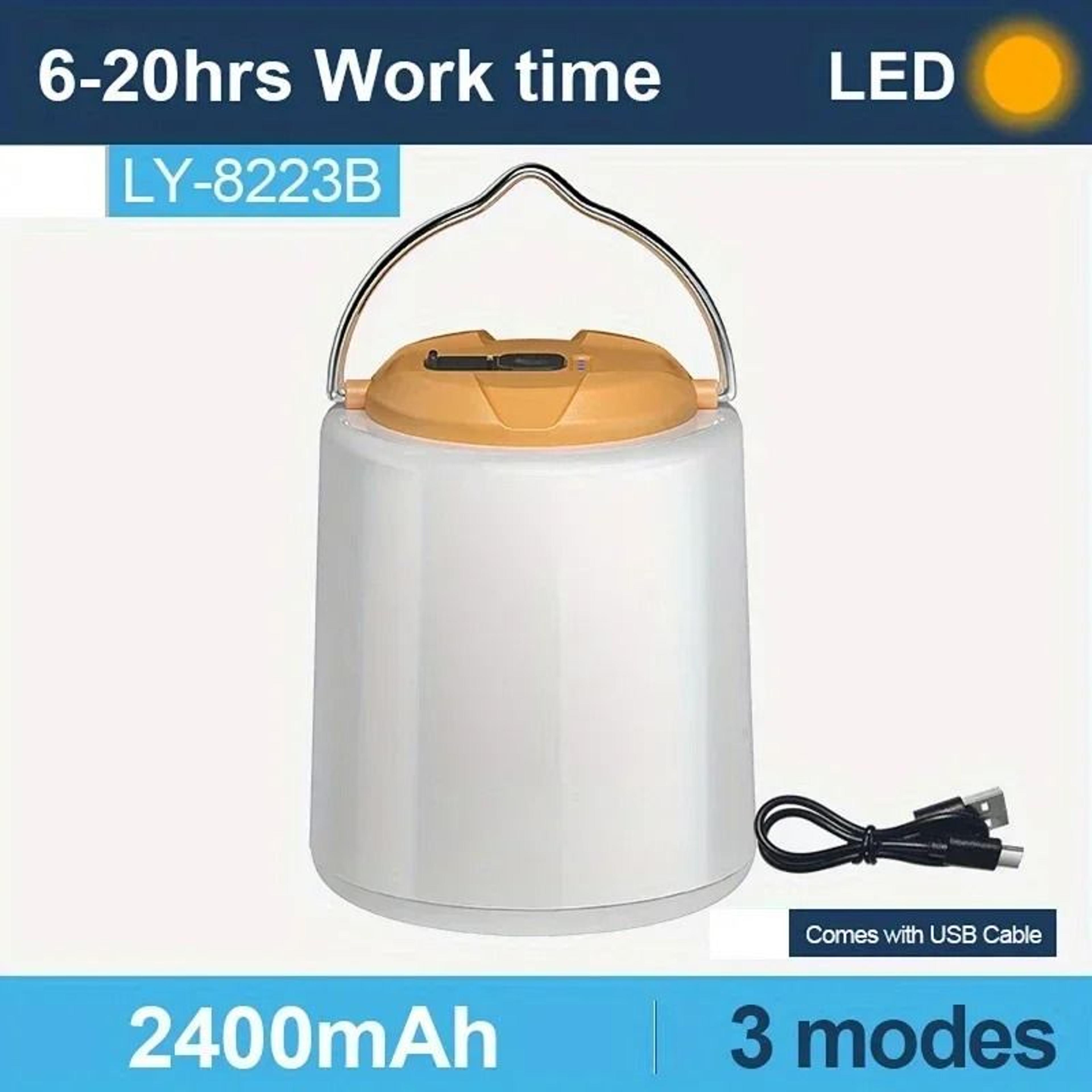 Portable USB Rechargeable Hanging Camping Light  Emergency Lantern 8
