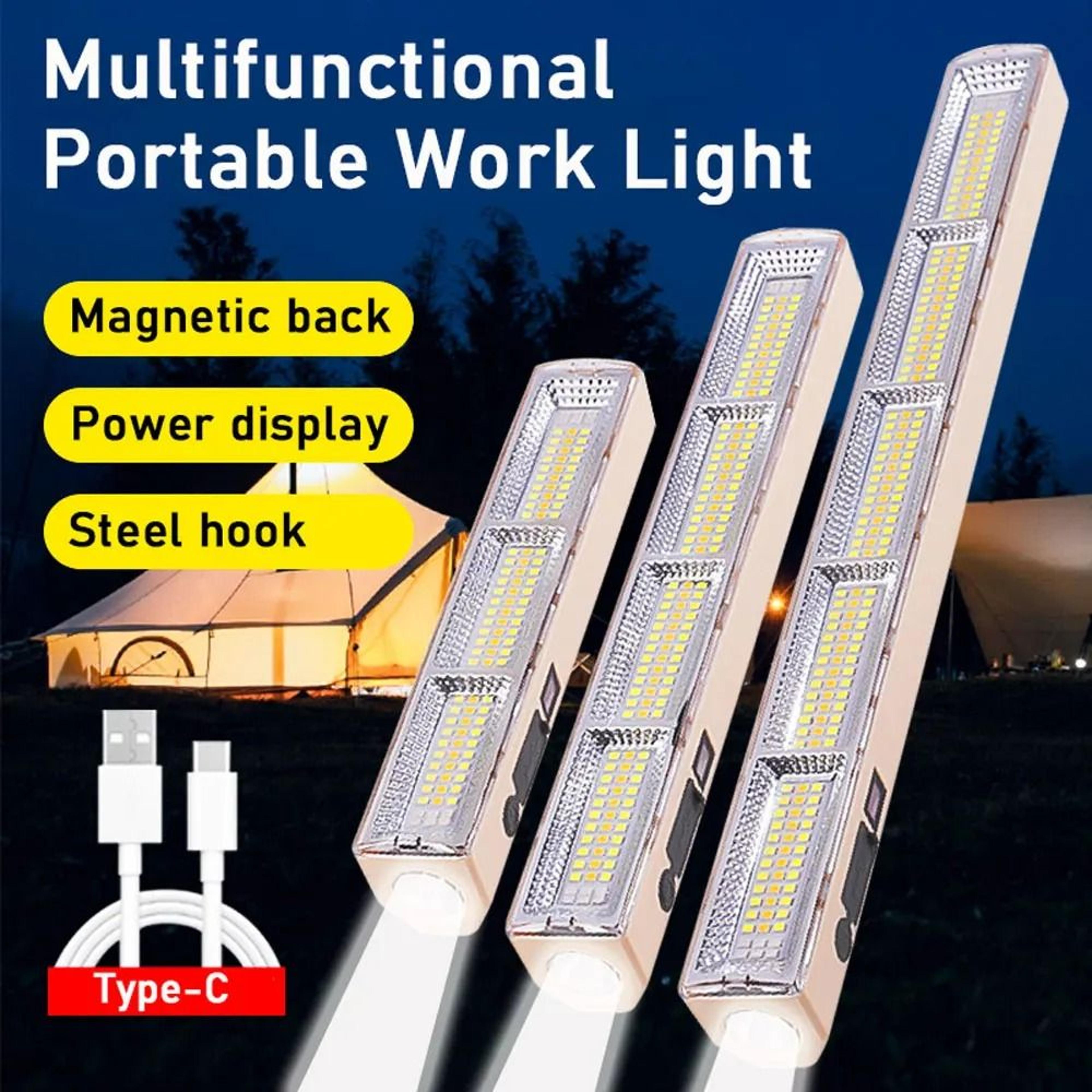 magnetic underhood led work light bar & rechargeable emergency light