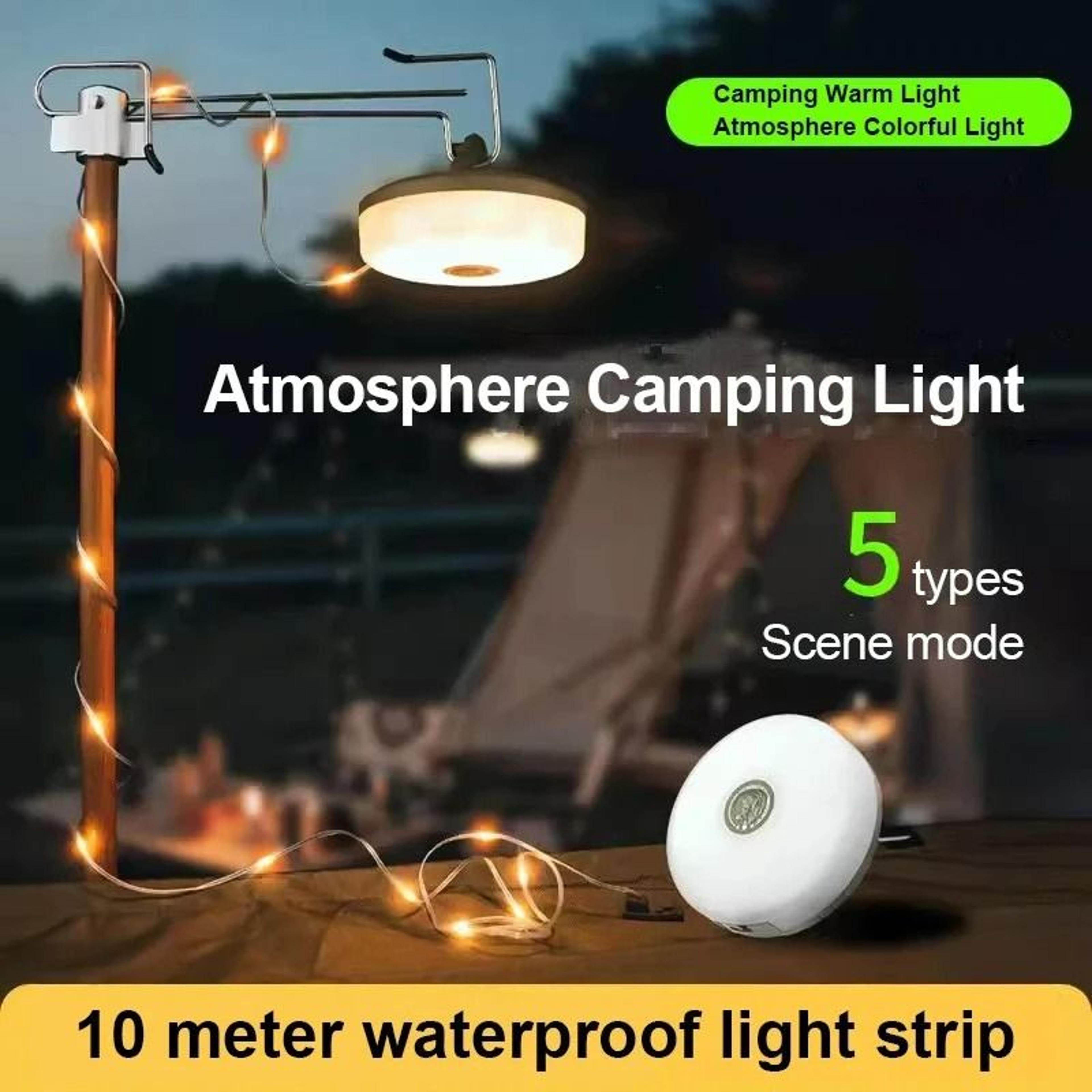 Retractable LED String Light Chain  Camping Atmosphere Lantern 2
