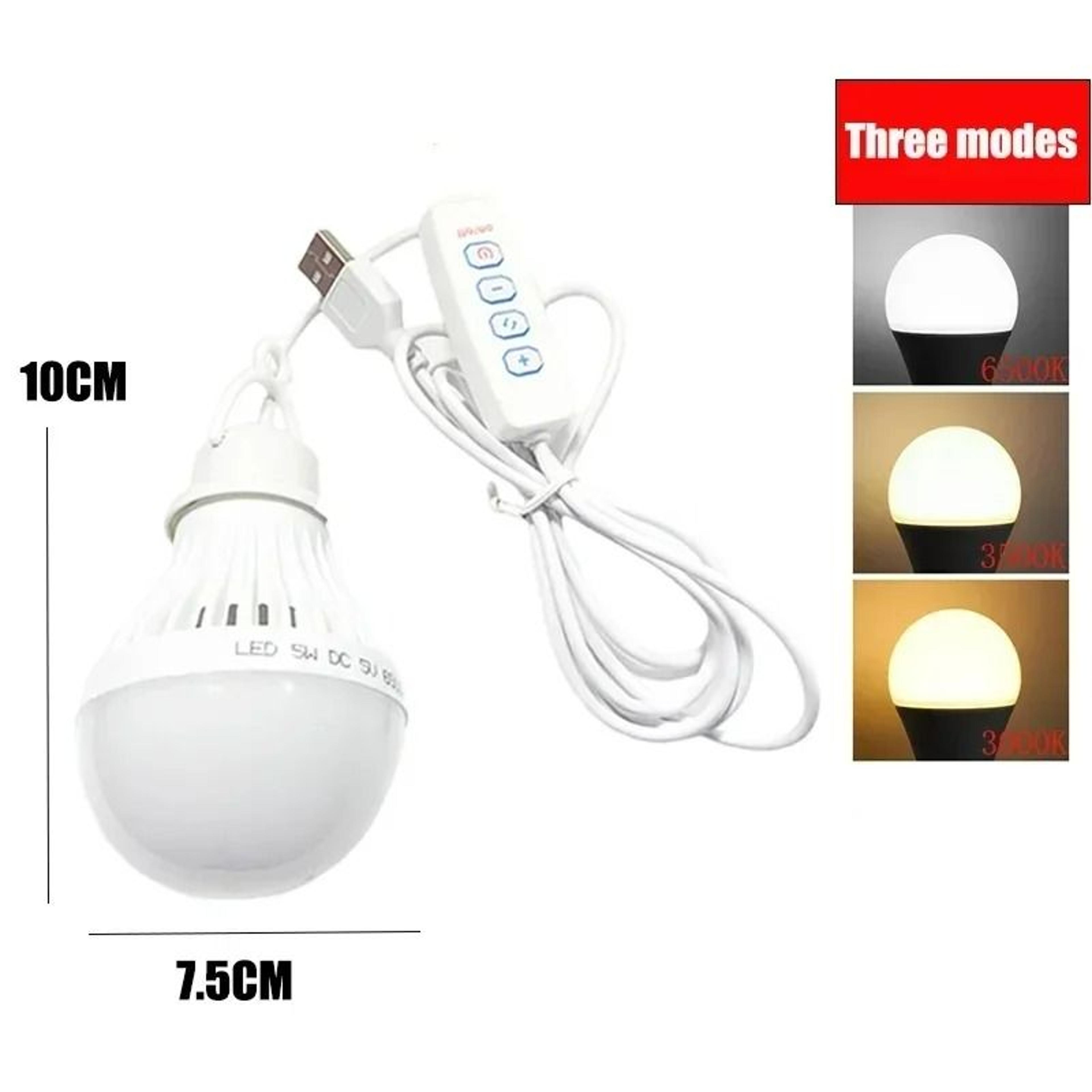 7W USB Emergency LED Light Bulb With 3Color Dimming 1