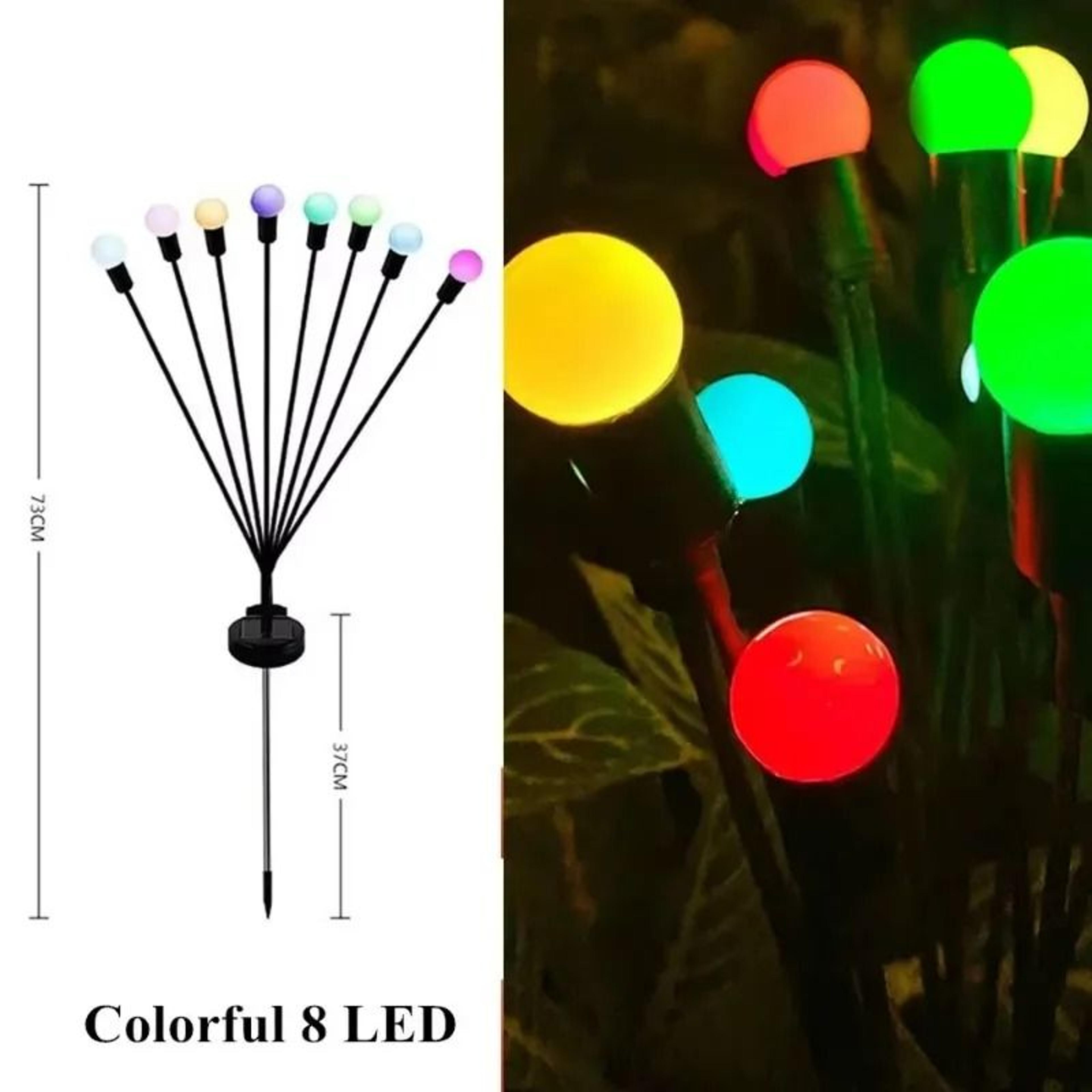 WindDriven Solar Firefly Ground Plug Light  Outdoor Landscape Lamp 6