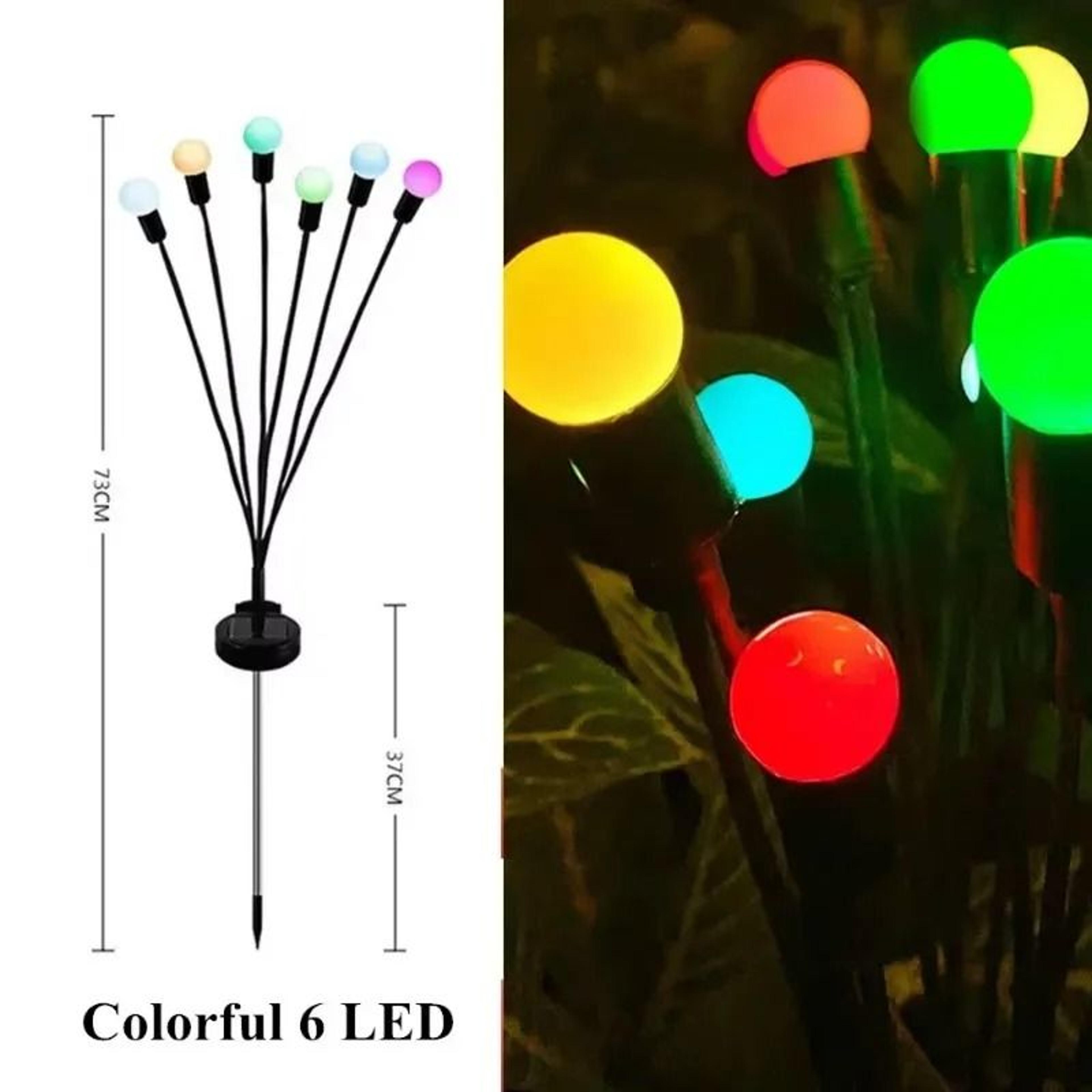 WindDriven Solar Firefly Ground Plug Light  Outdoor Landscape Lamp 8