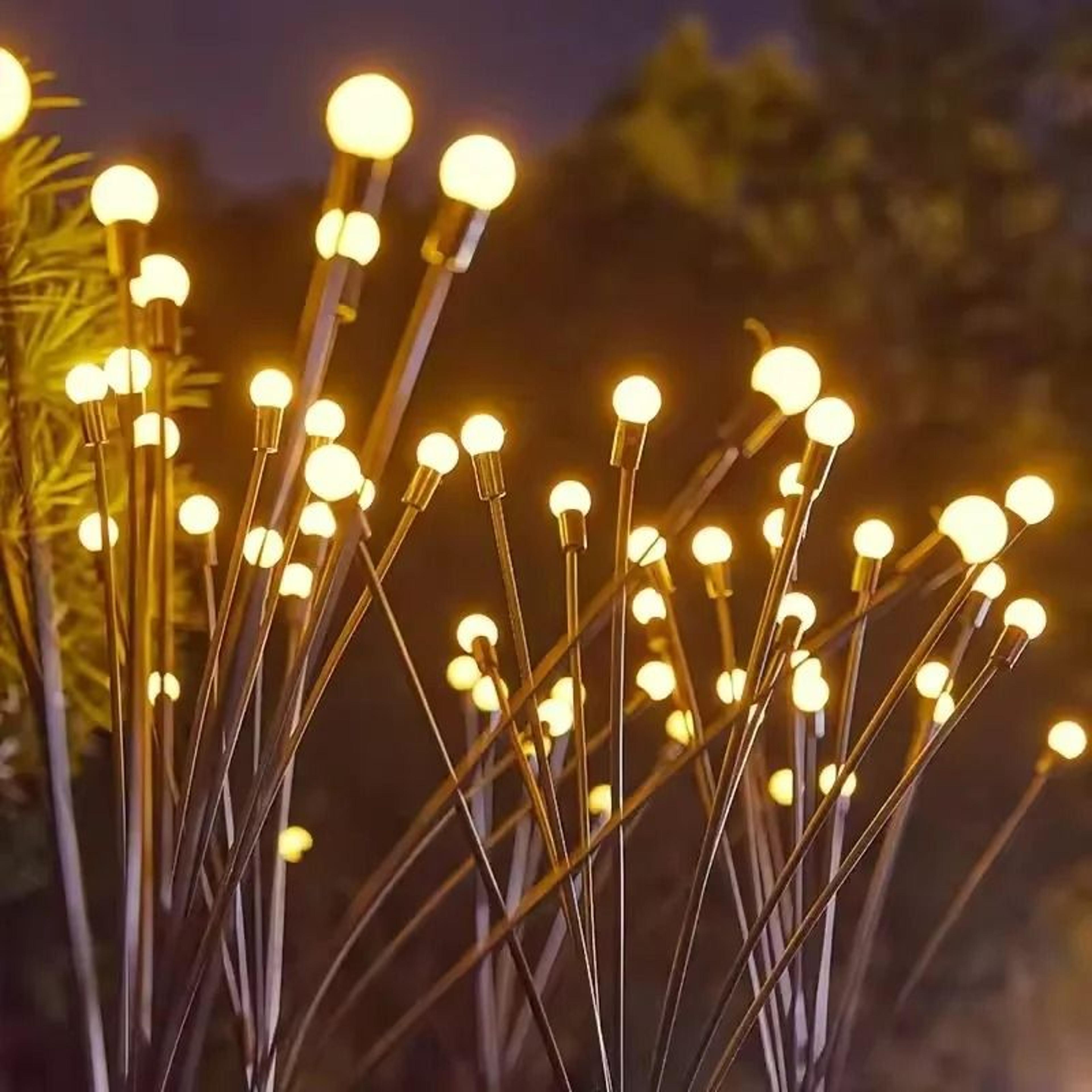 Solar Powered Firefly Garden String Lights  Outdoor Accent Decor 7