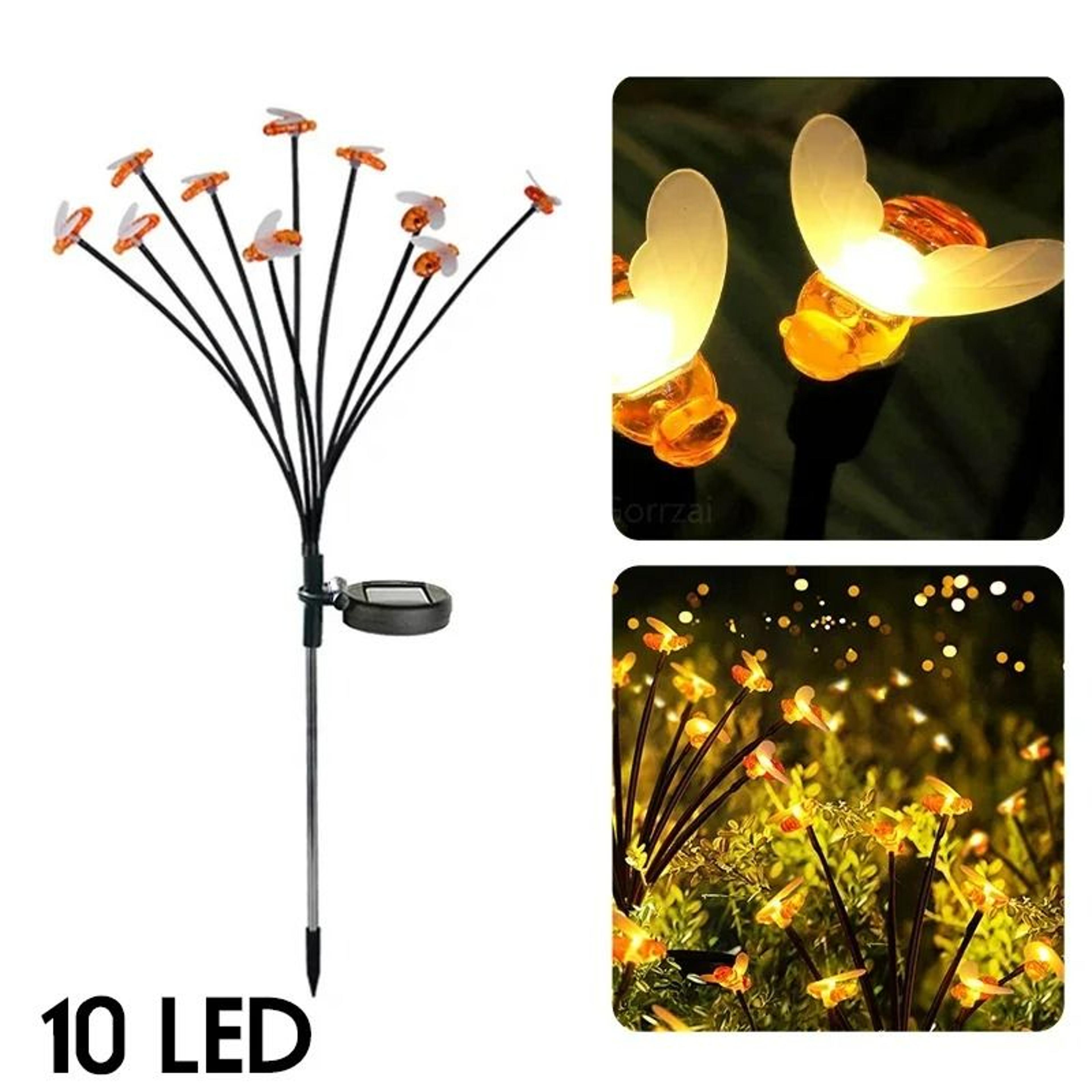 Solar Bee  Butterfly Firefly Garden Lights  Outdoor Accent Decor 11