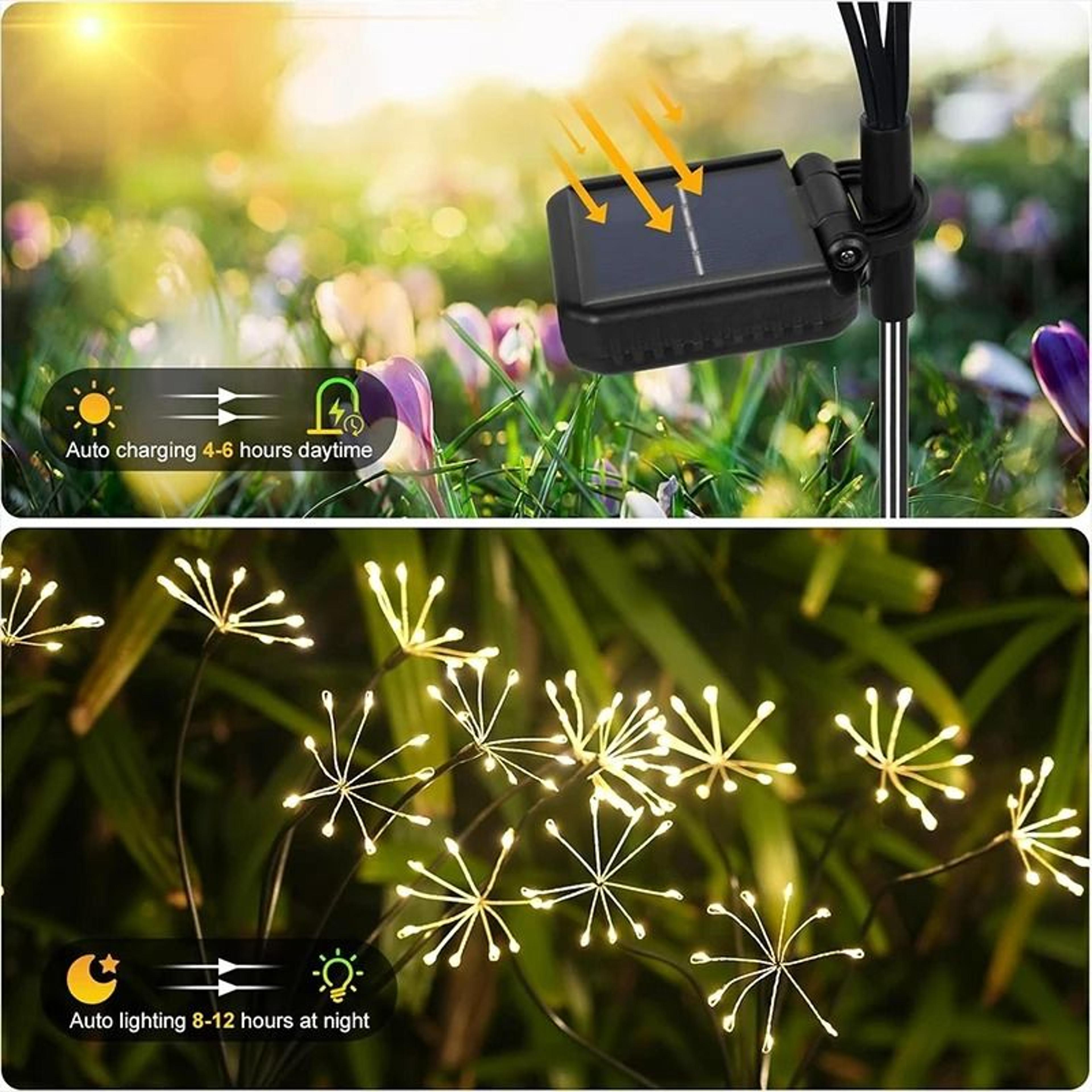 Solar 2Mode Swaying Firefly Lights  Outdoor Pathway Accent 5