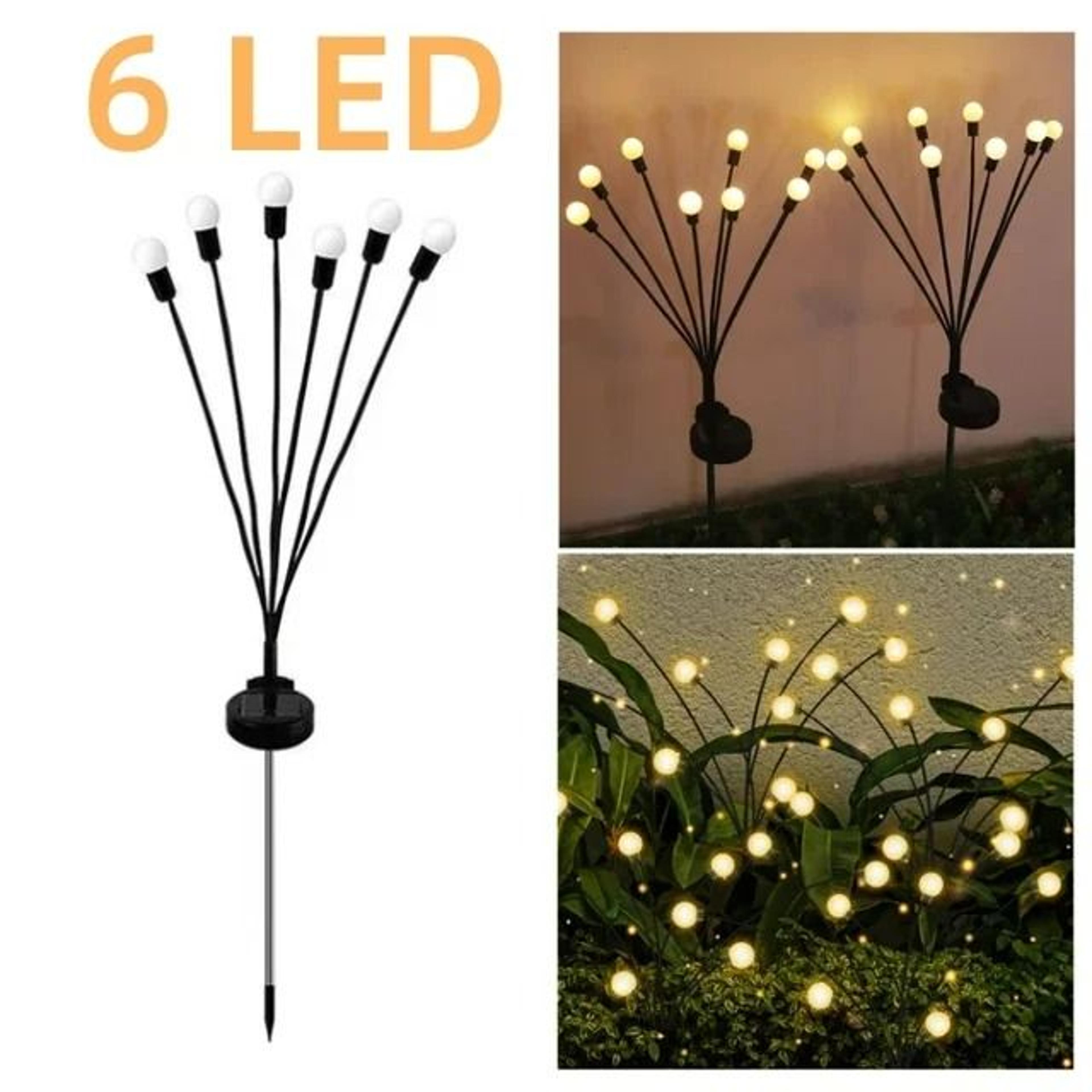 610 LED Solar Firefly Lights  Outdoor Holiday Swaying Accent 5