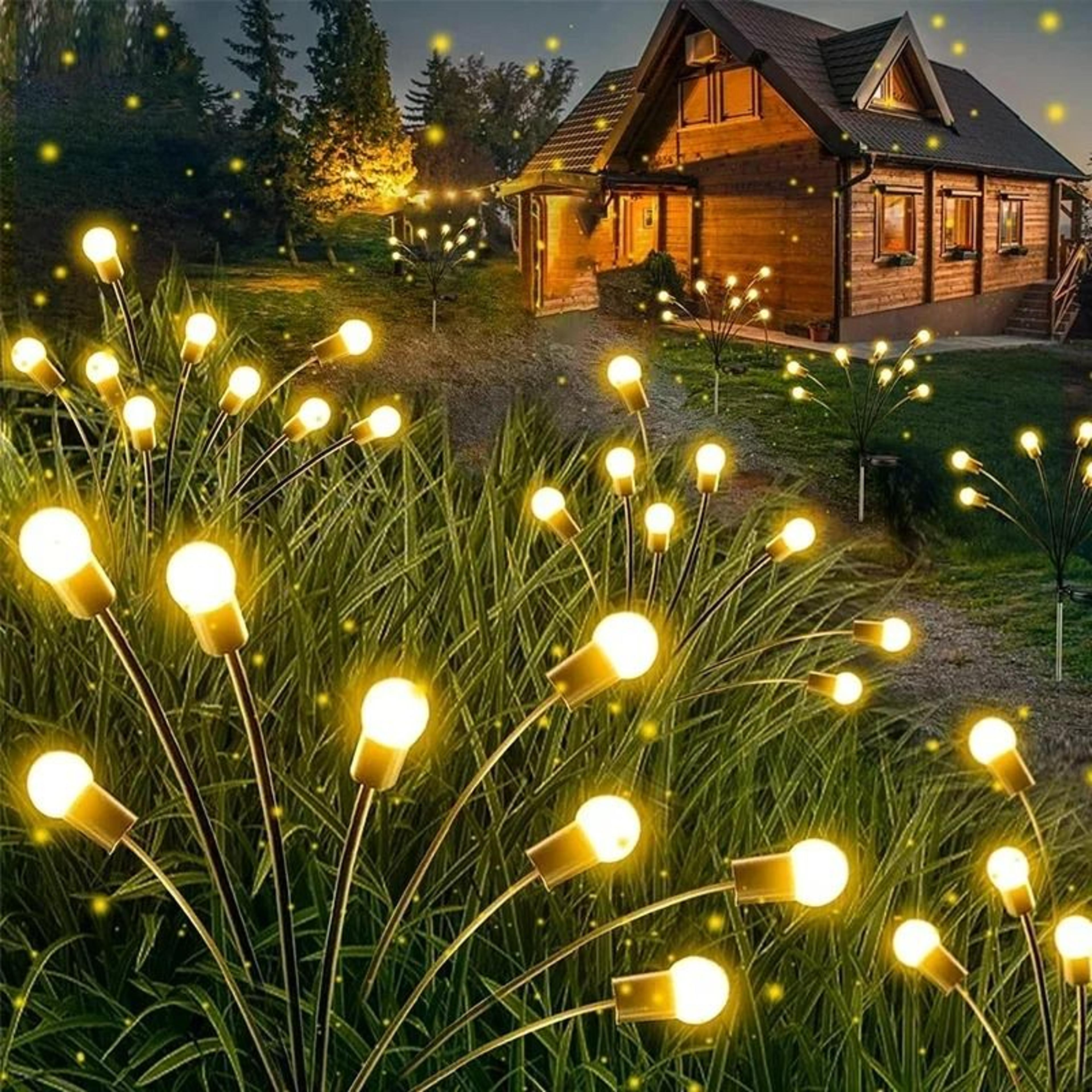 solar firefly light & outdoor waterproof garland garden accent
