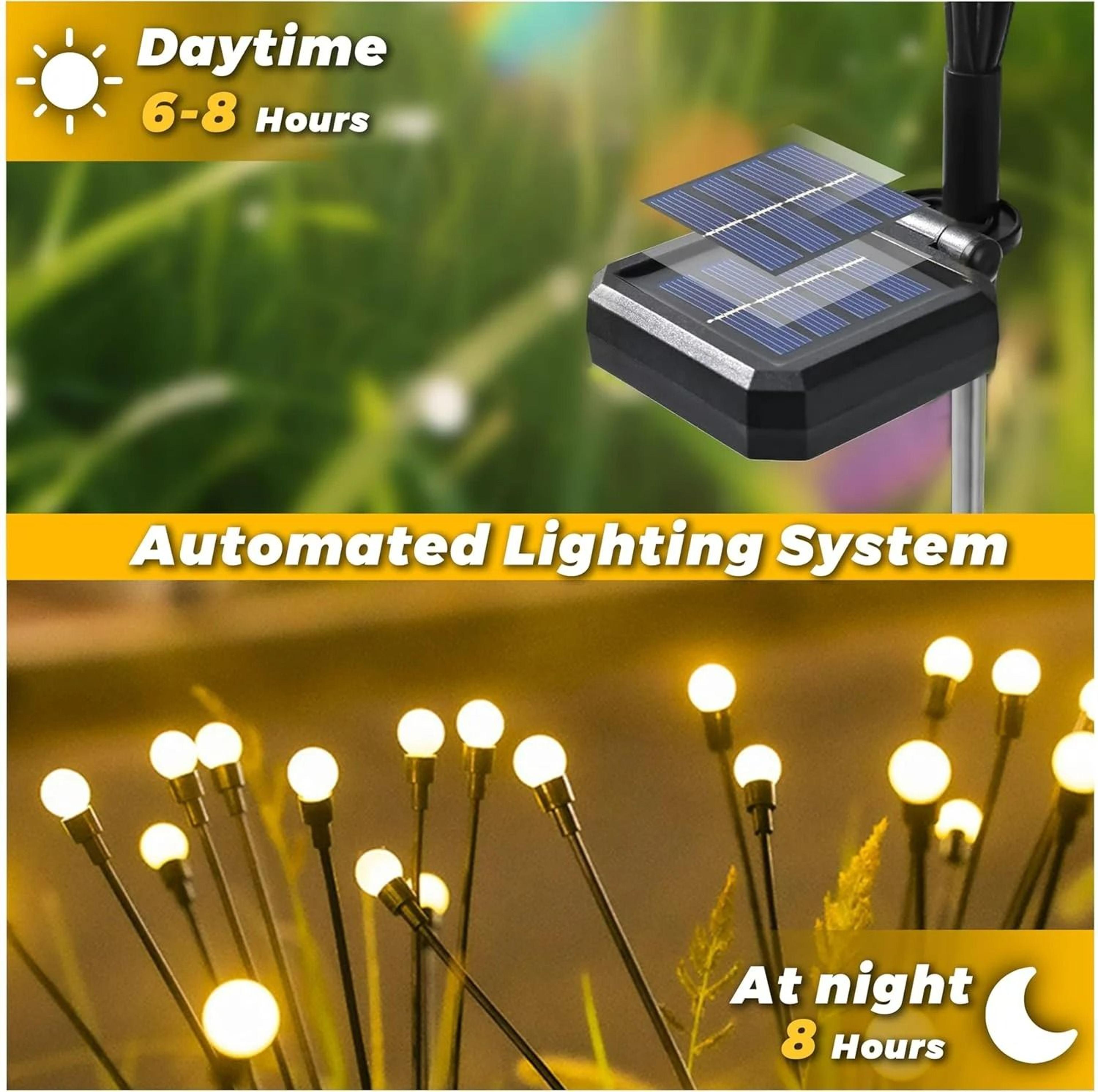 6912 LED Solar Powered Firefly Garden Lights  Vibrant Swaying Pathway Accent 3