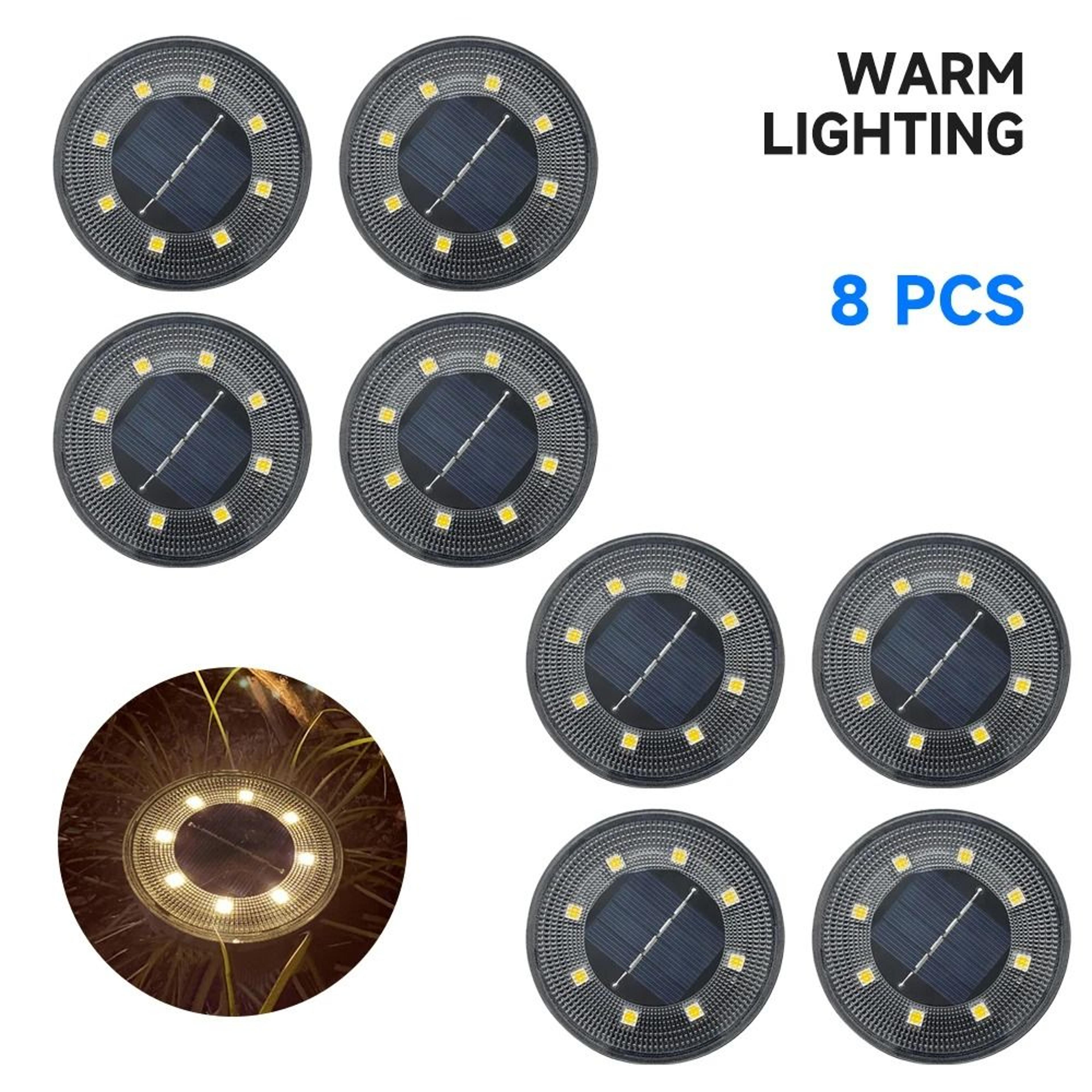 IP68 Waterproof HeavyDuty Solar Ground Path Deck Lights 4