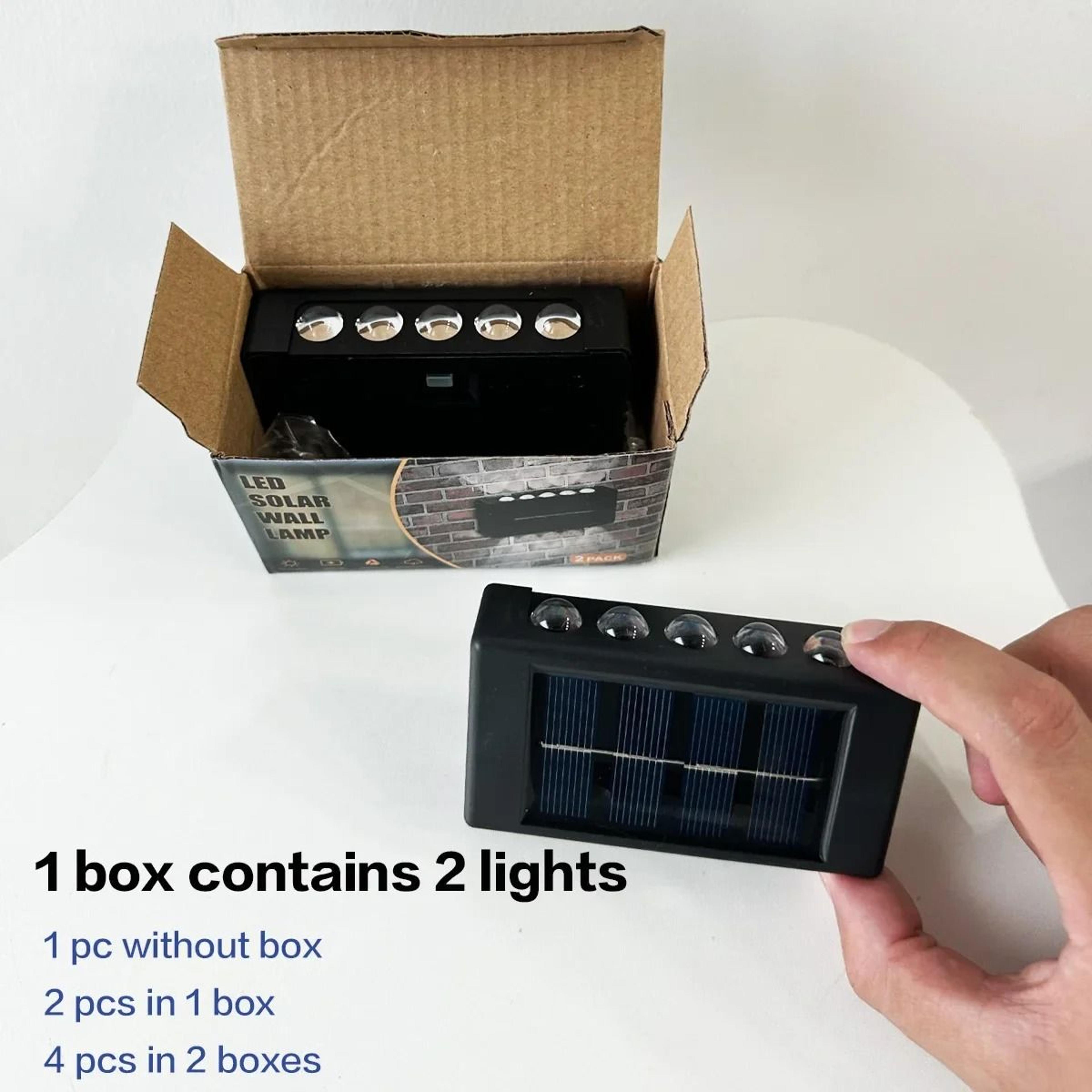 Solar Up  Down DualBeam LED Wall Lights 4