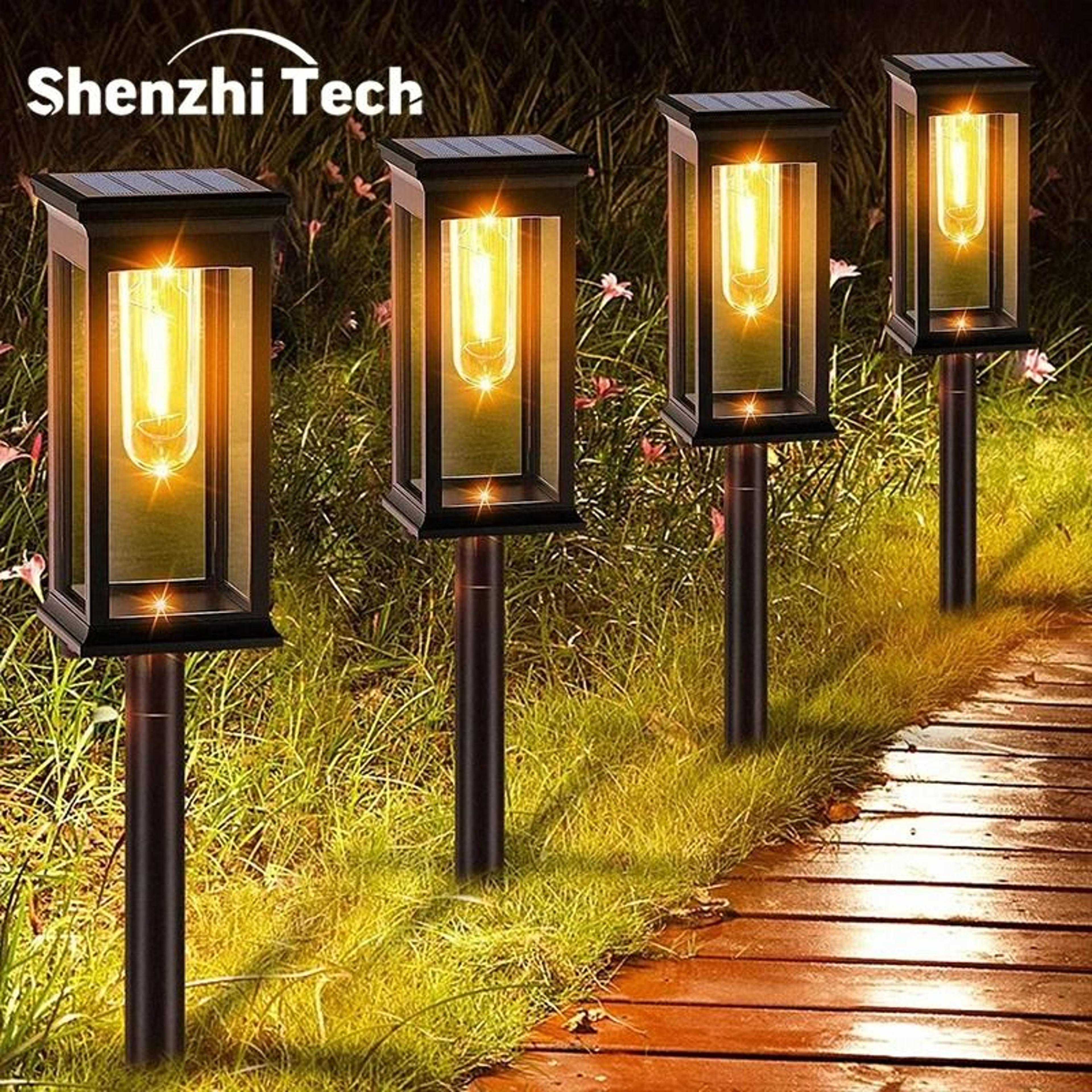 2Pack Solar Outdoor Landscape Path Lights 1