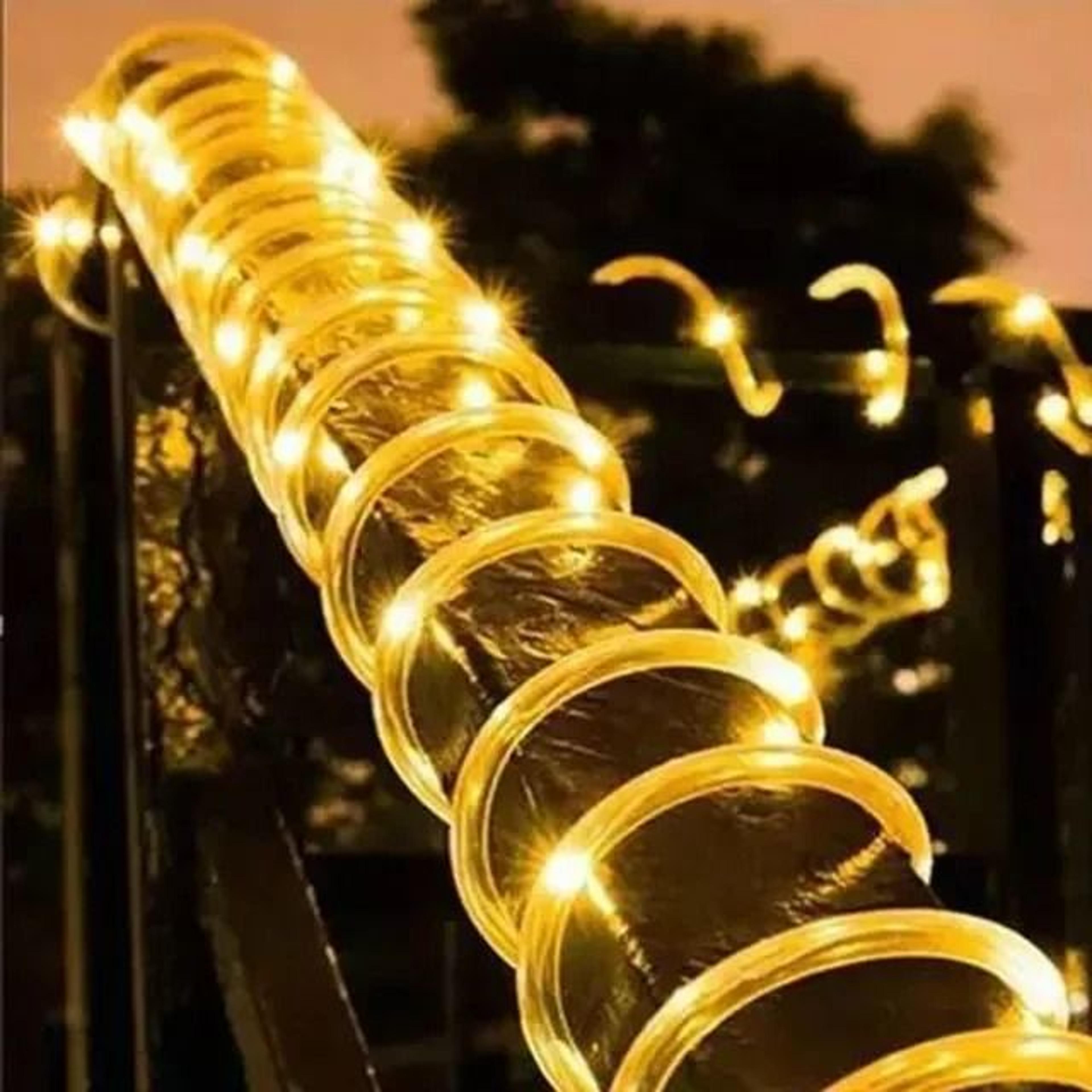 Outdoor Solar Rope Tube String Lights 0