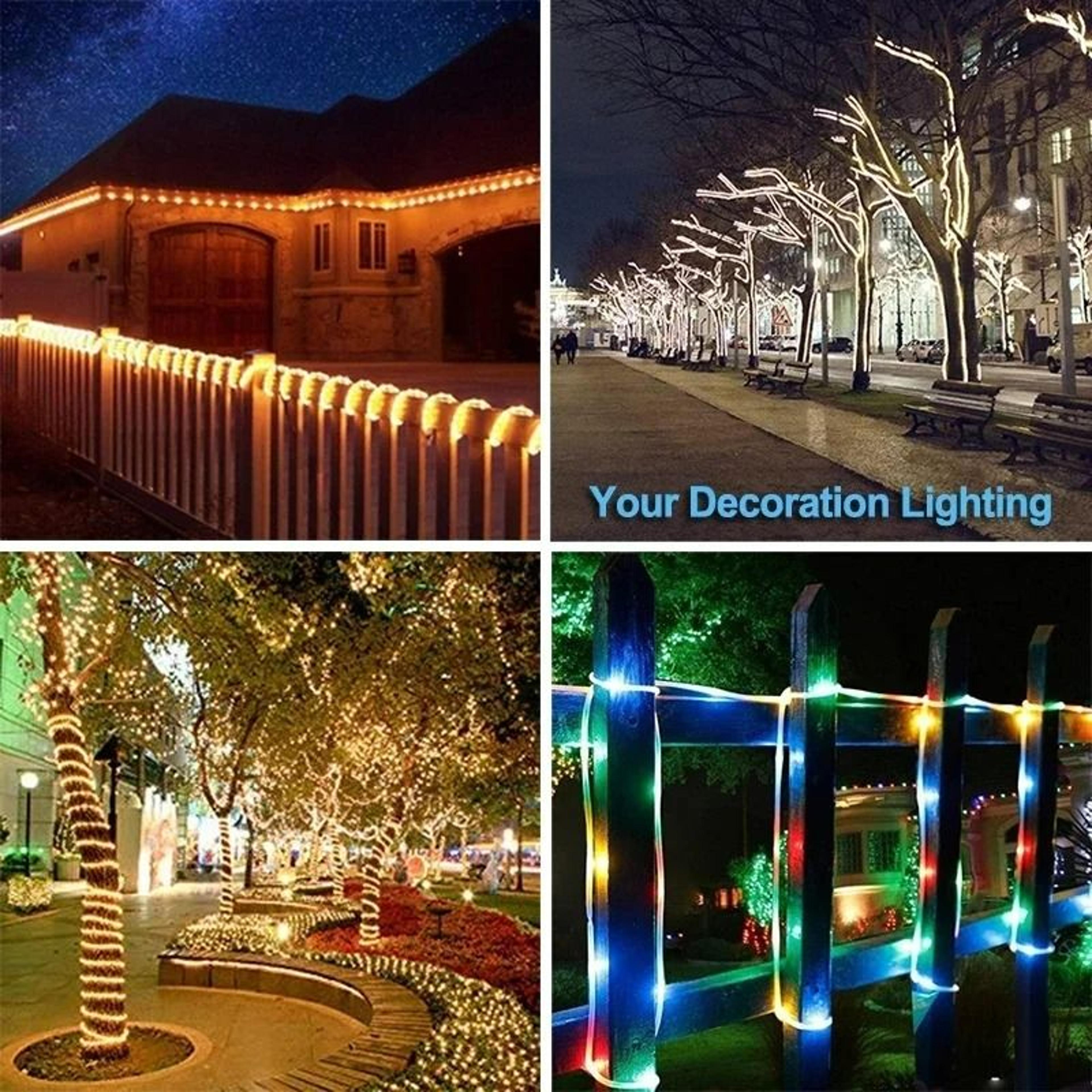 Outdoor Solar Rope Tube String Lights 4