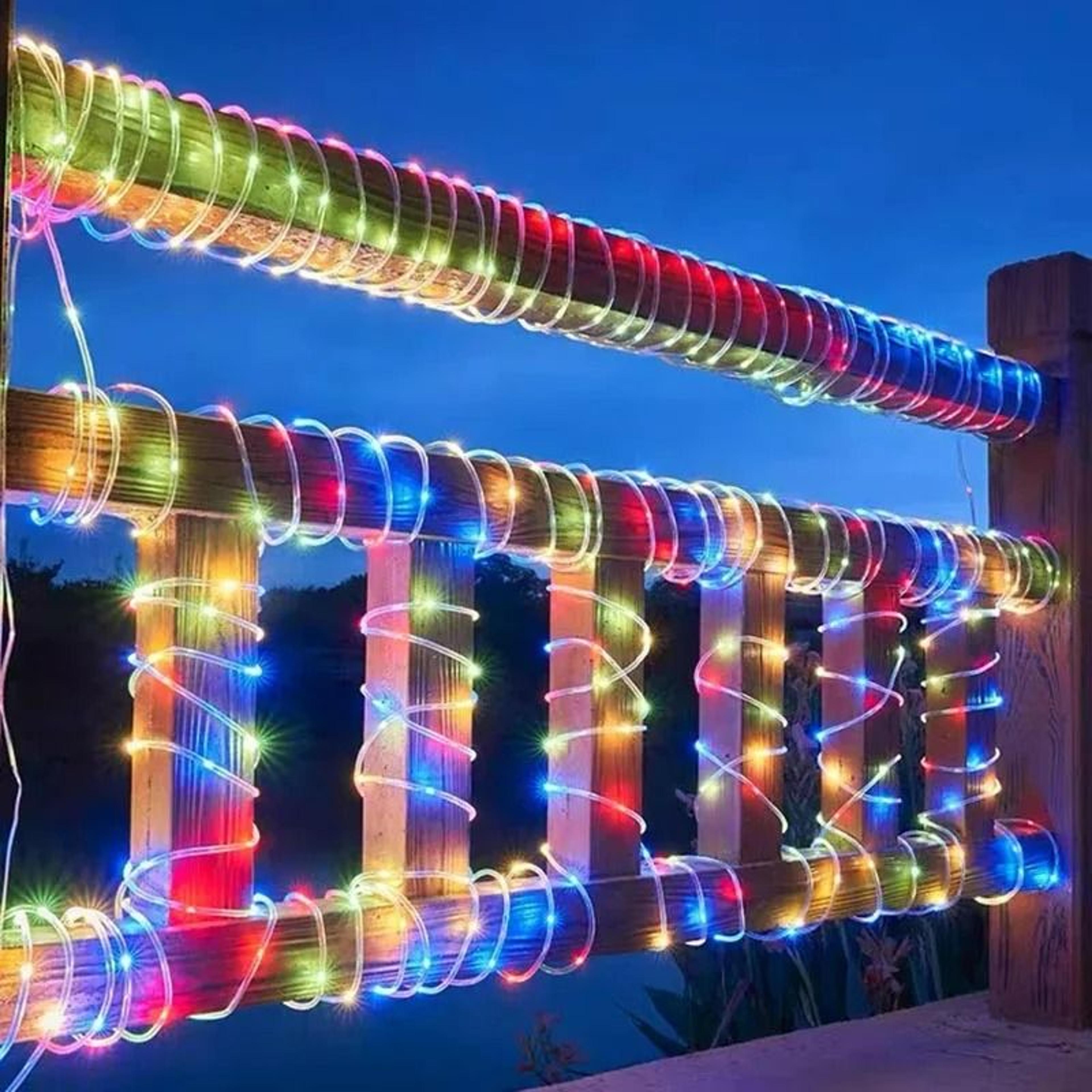 Outdoor Solar Rope Tube String Lights 6