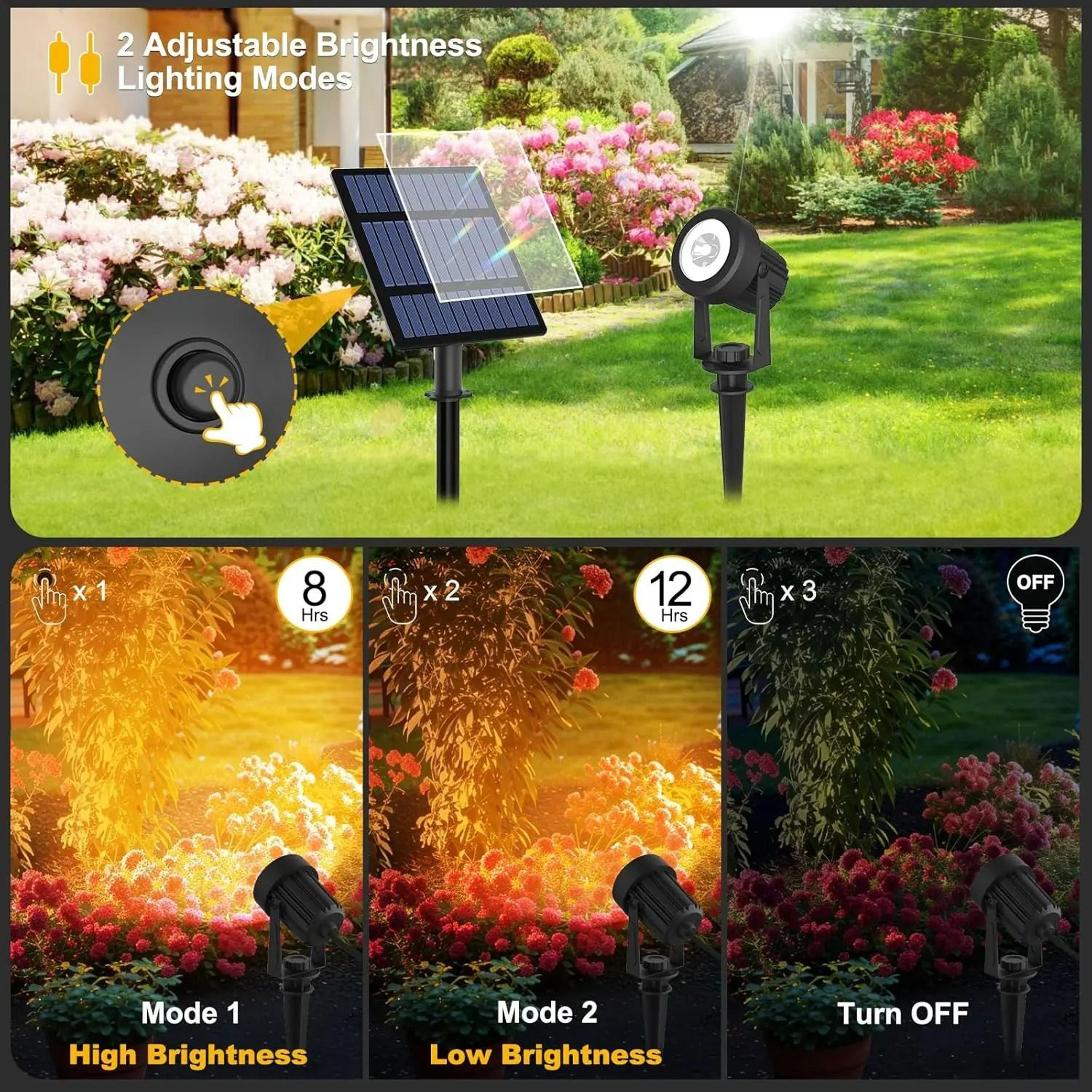 Solar Outdoor Adjustable LED Landscape Spotlight 6