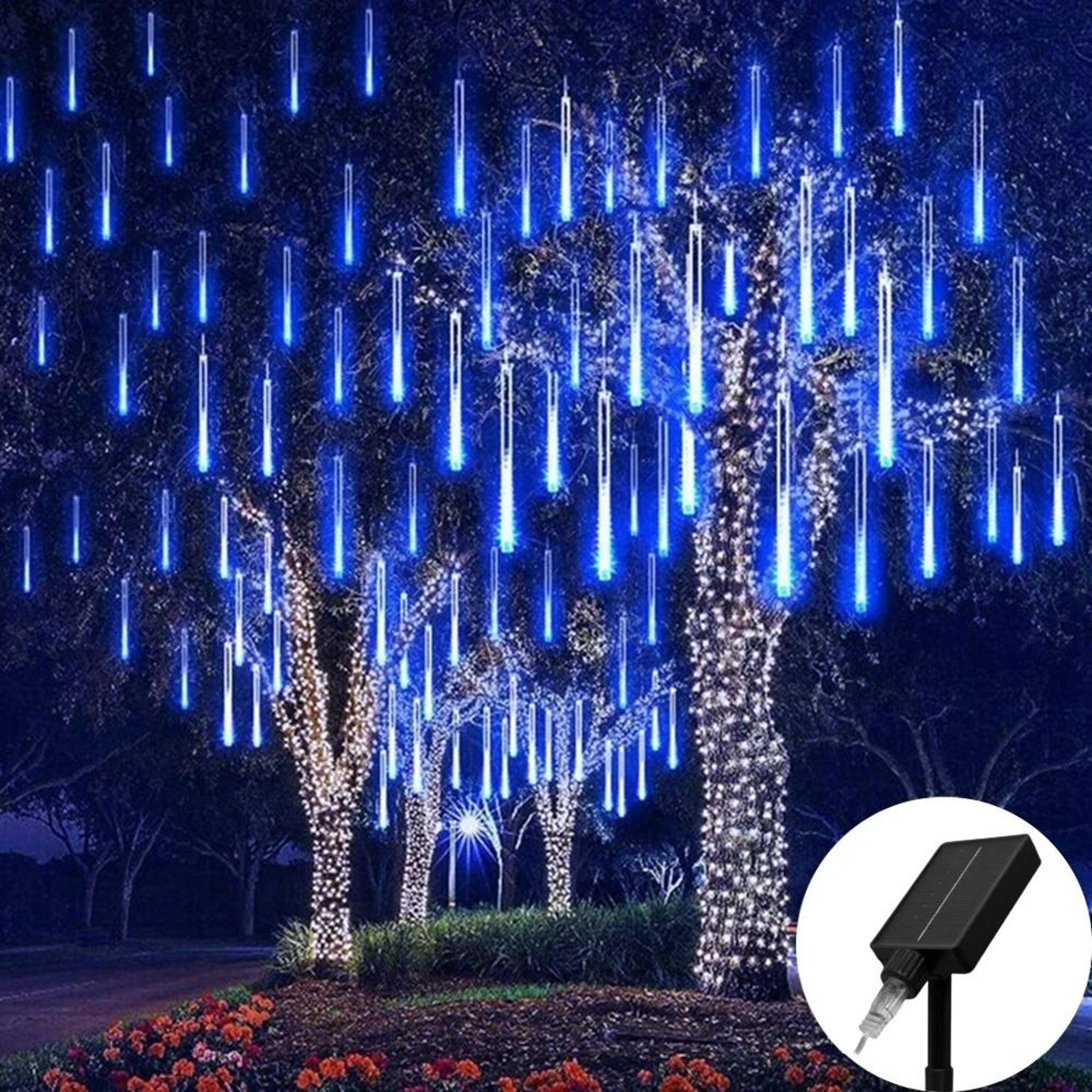 Solar LED Meteor Shower Rain String Lights 0
