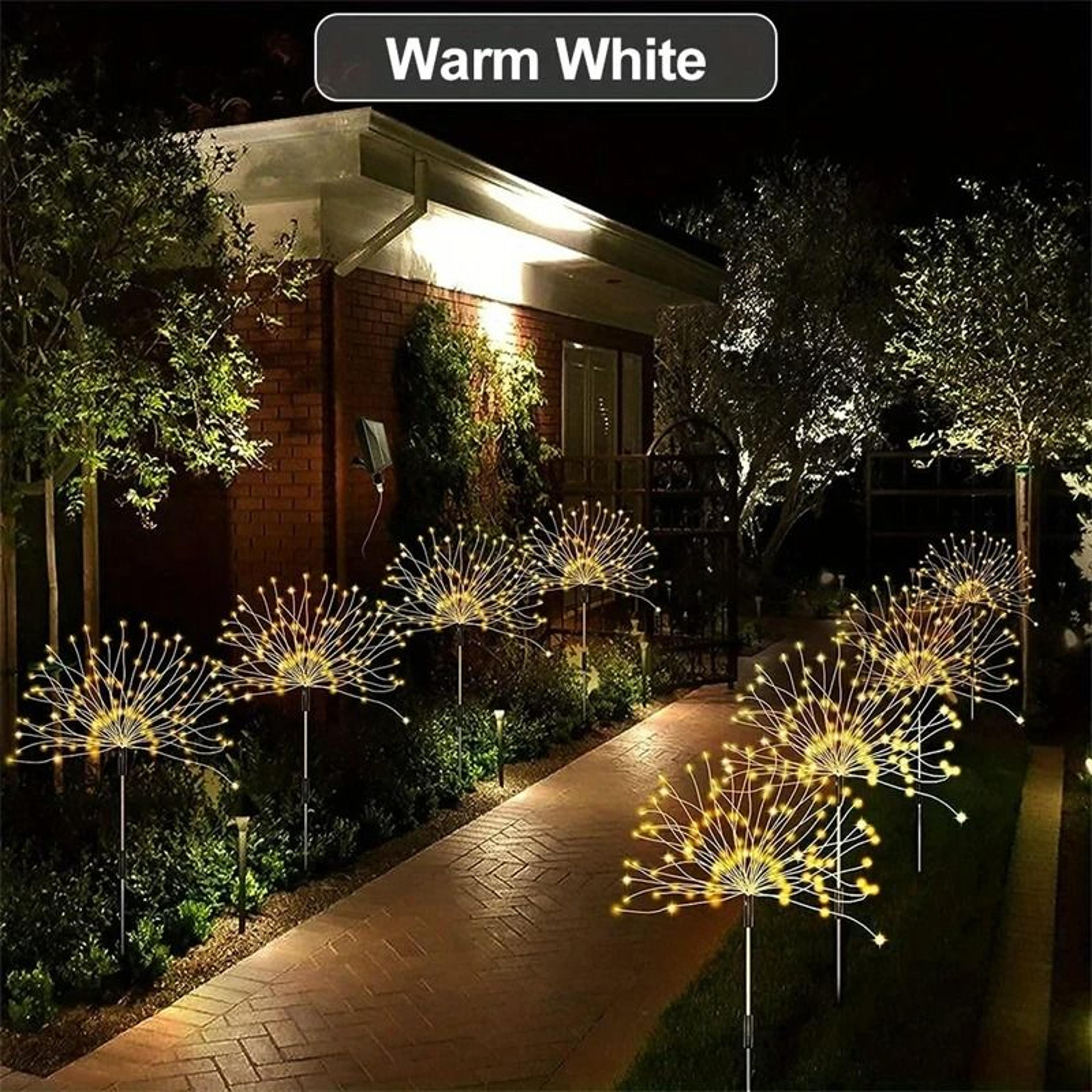 Solar Firework Dandelion Garden Stake Lights 7
