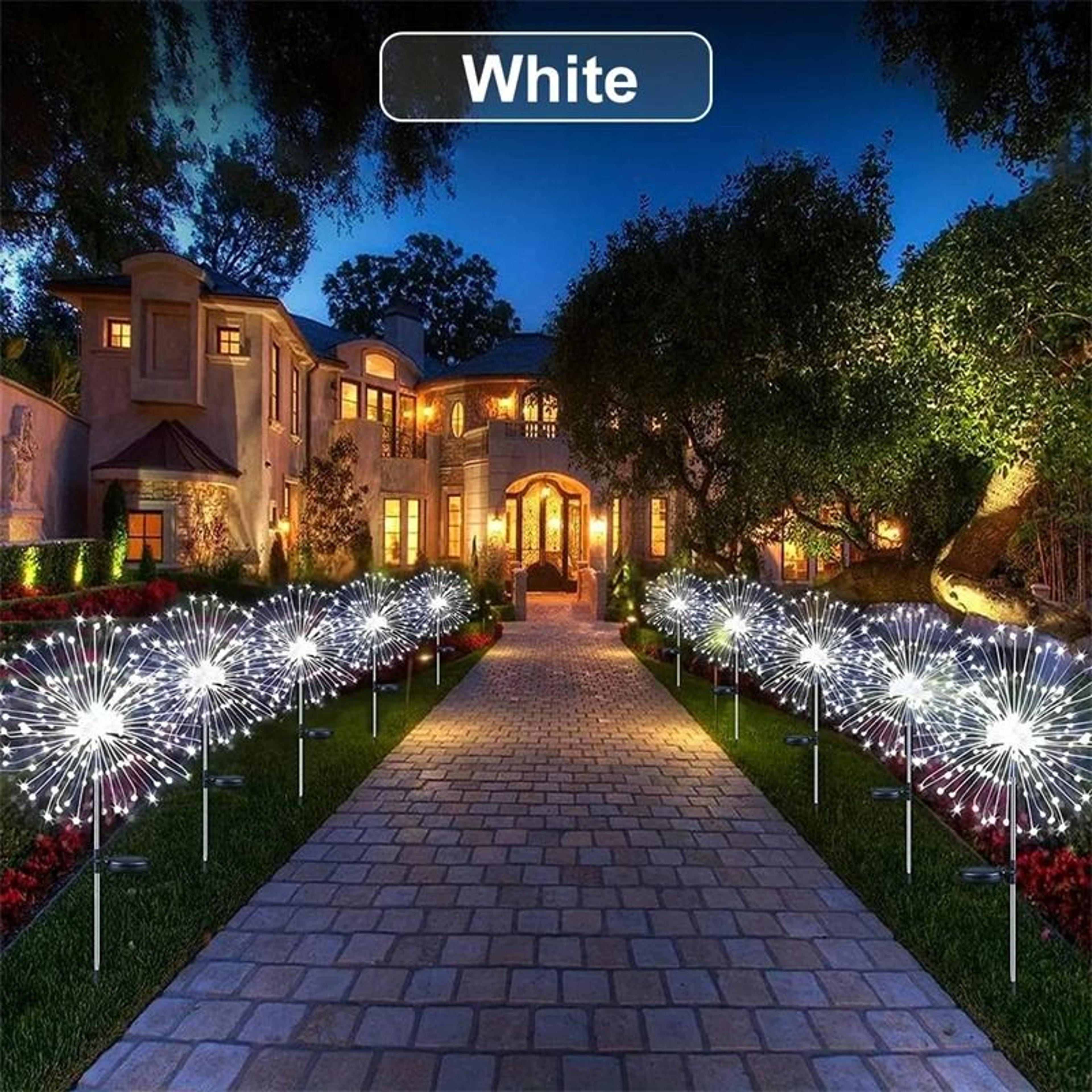 Solar Firework Dandelion Landscape Lawn Lamp 7