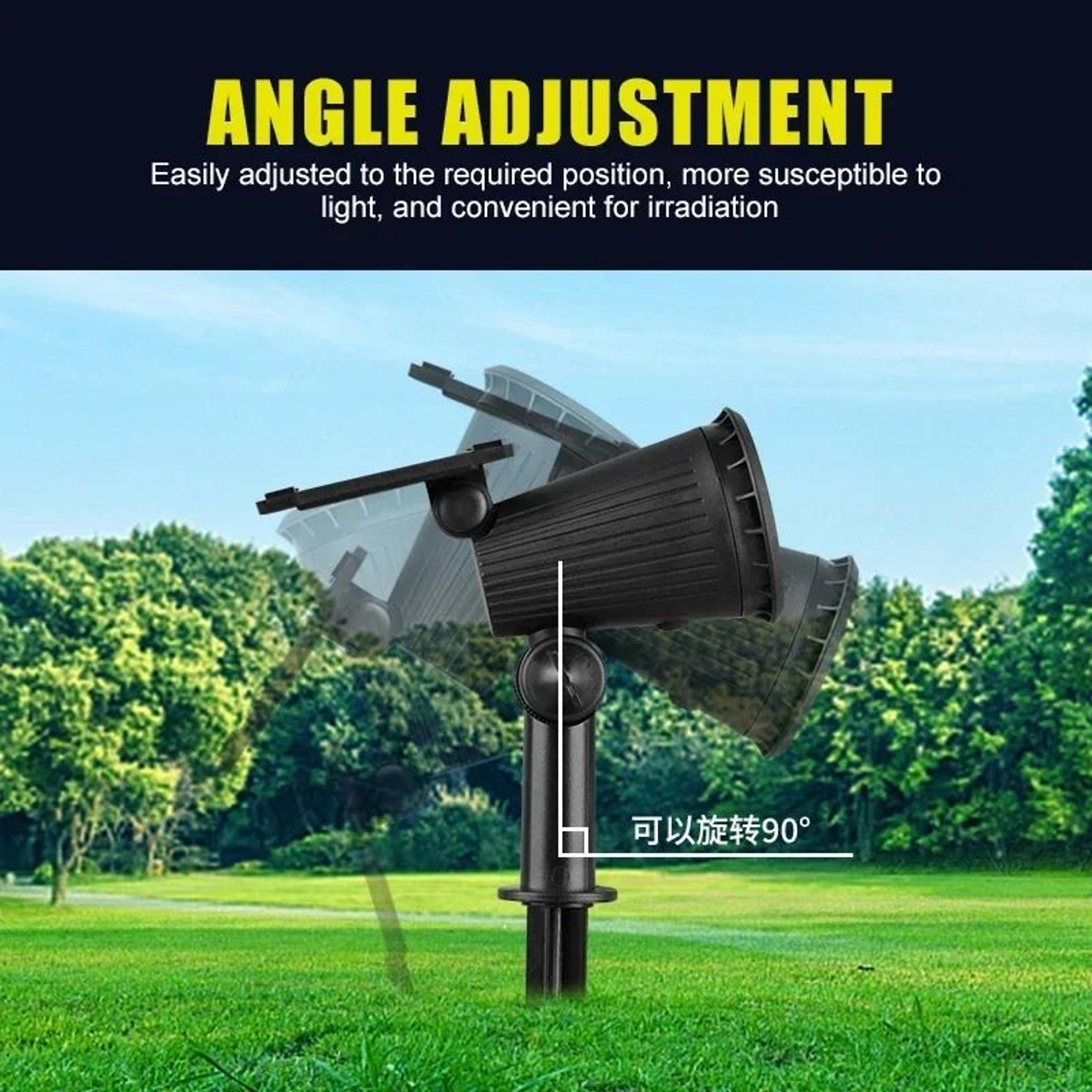Garden 9LED Solar Powered Adjustable Landscape Spotlight 2