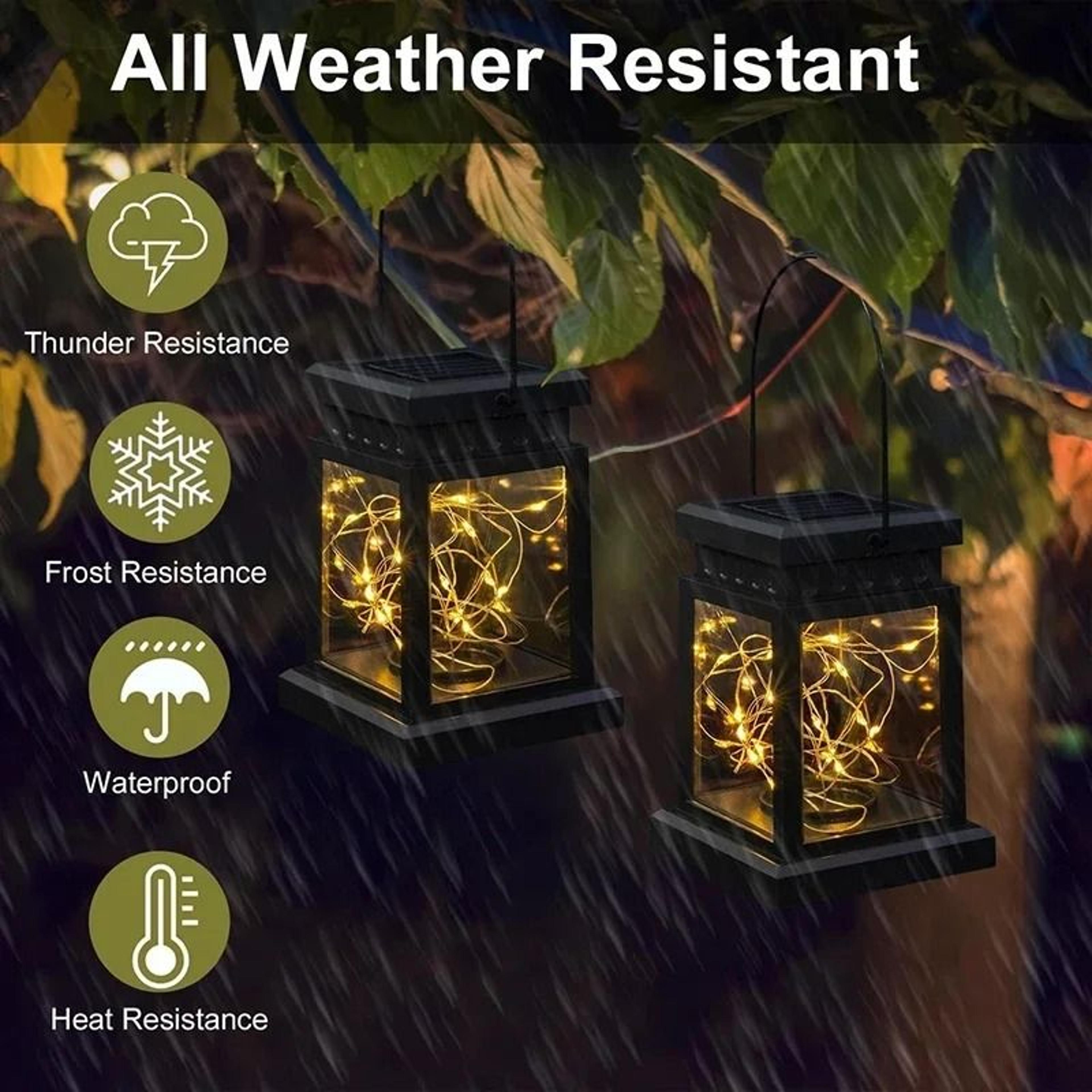 Solar Outdoor Hanging Lantern String Light 4