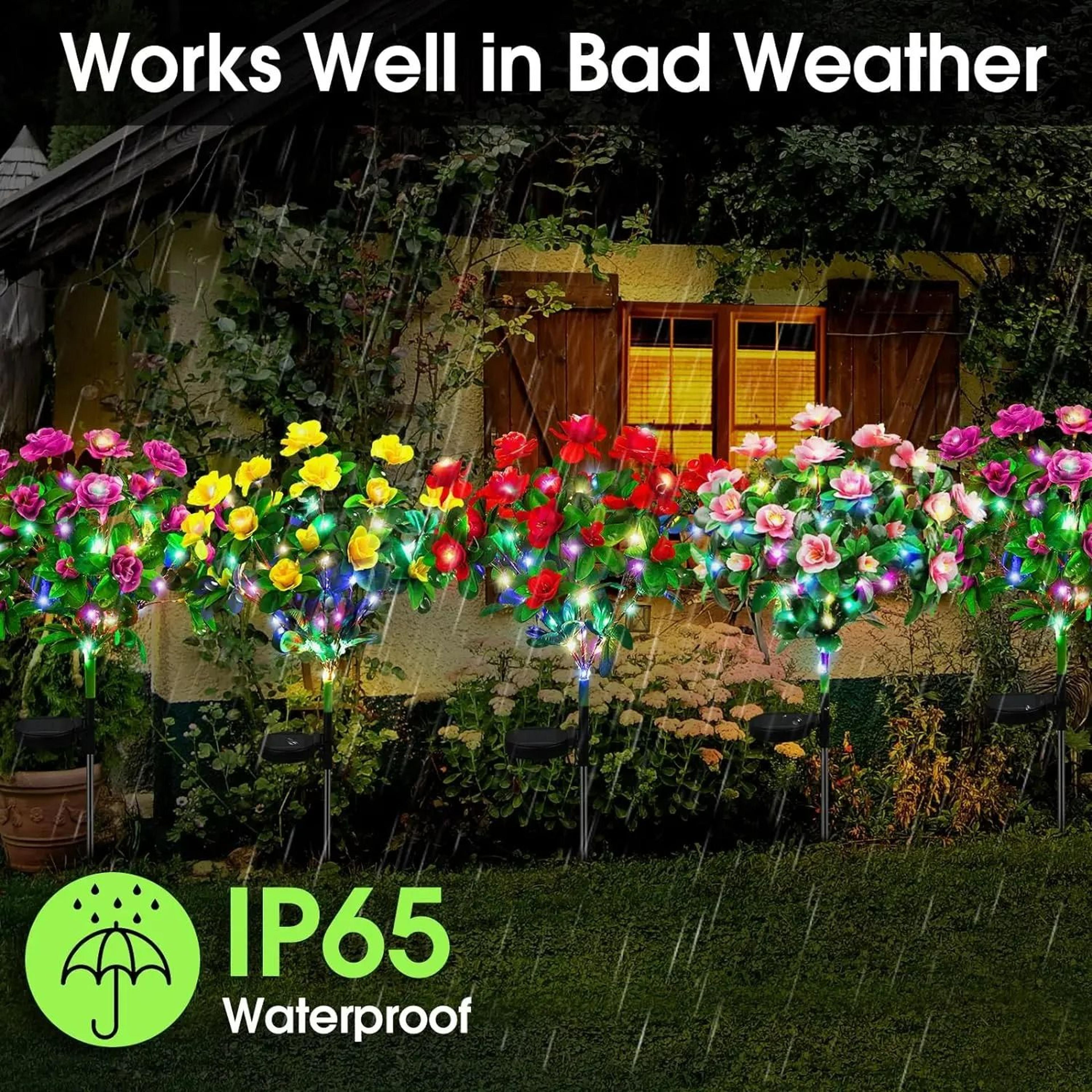 Solar LED Floral Garden Stake Light 3