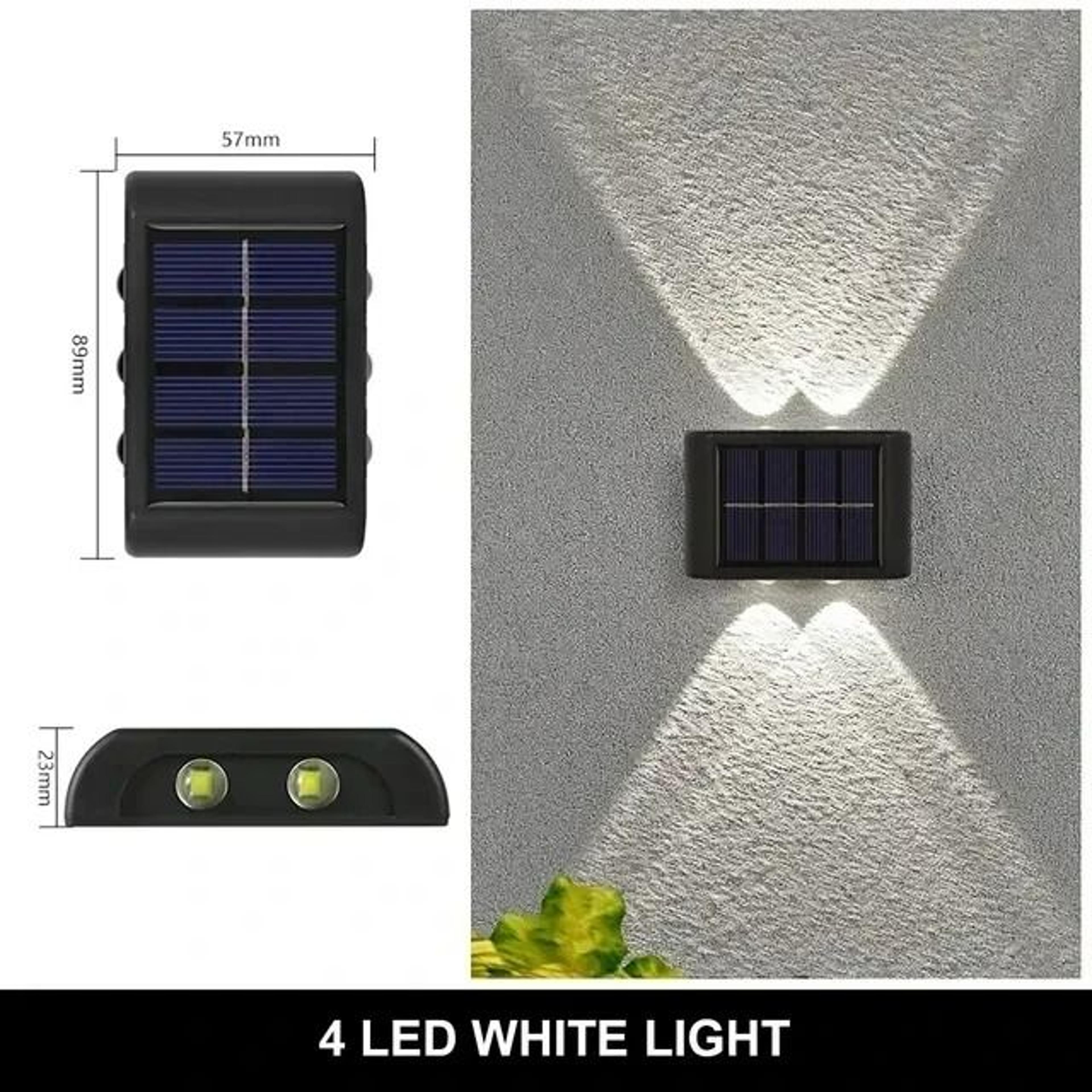 Solar LED Outdoor DownLuminous Decorative Wall Light 10