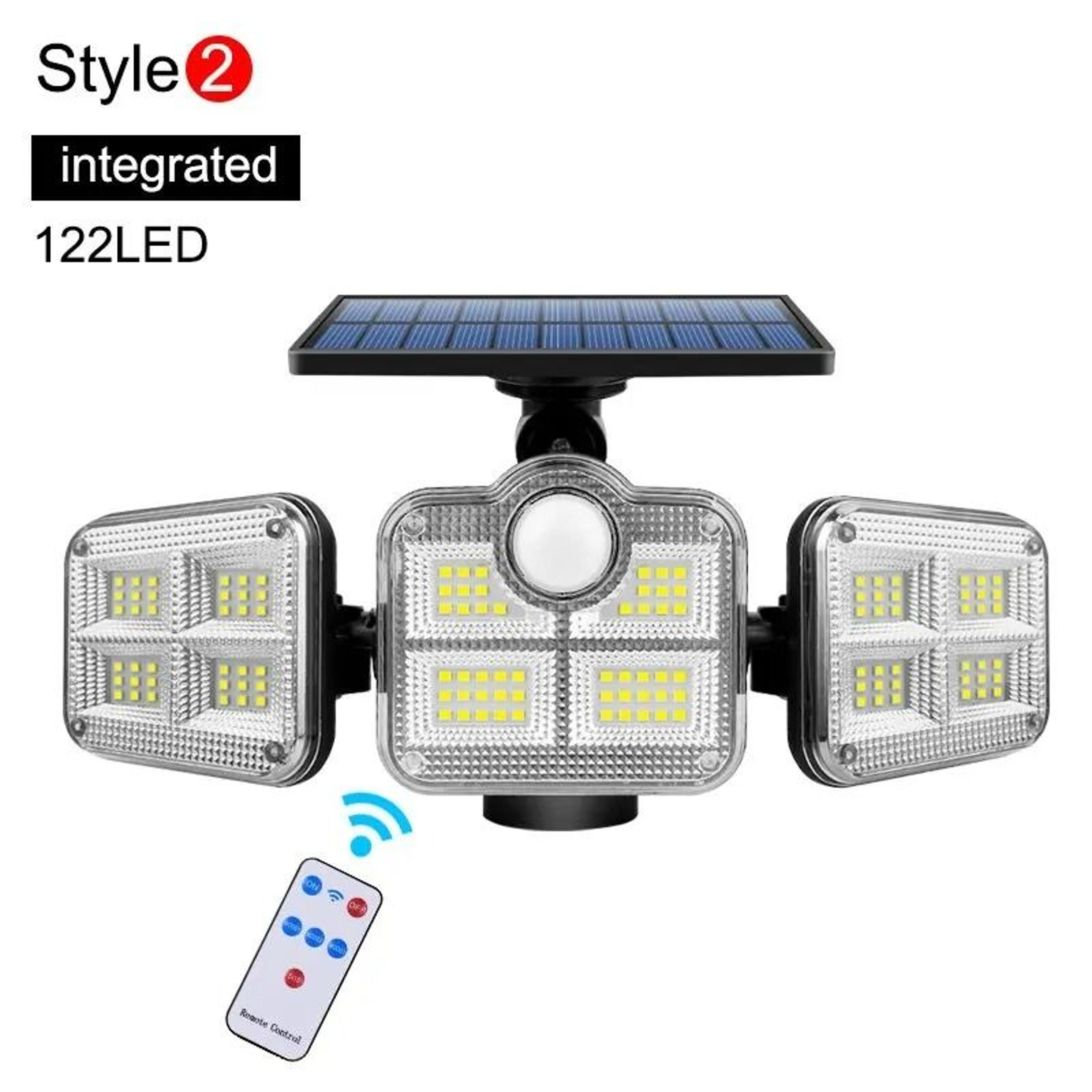 20W MultiHead Solar Motion Sensor Flood Light 7