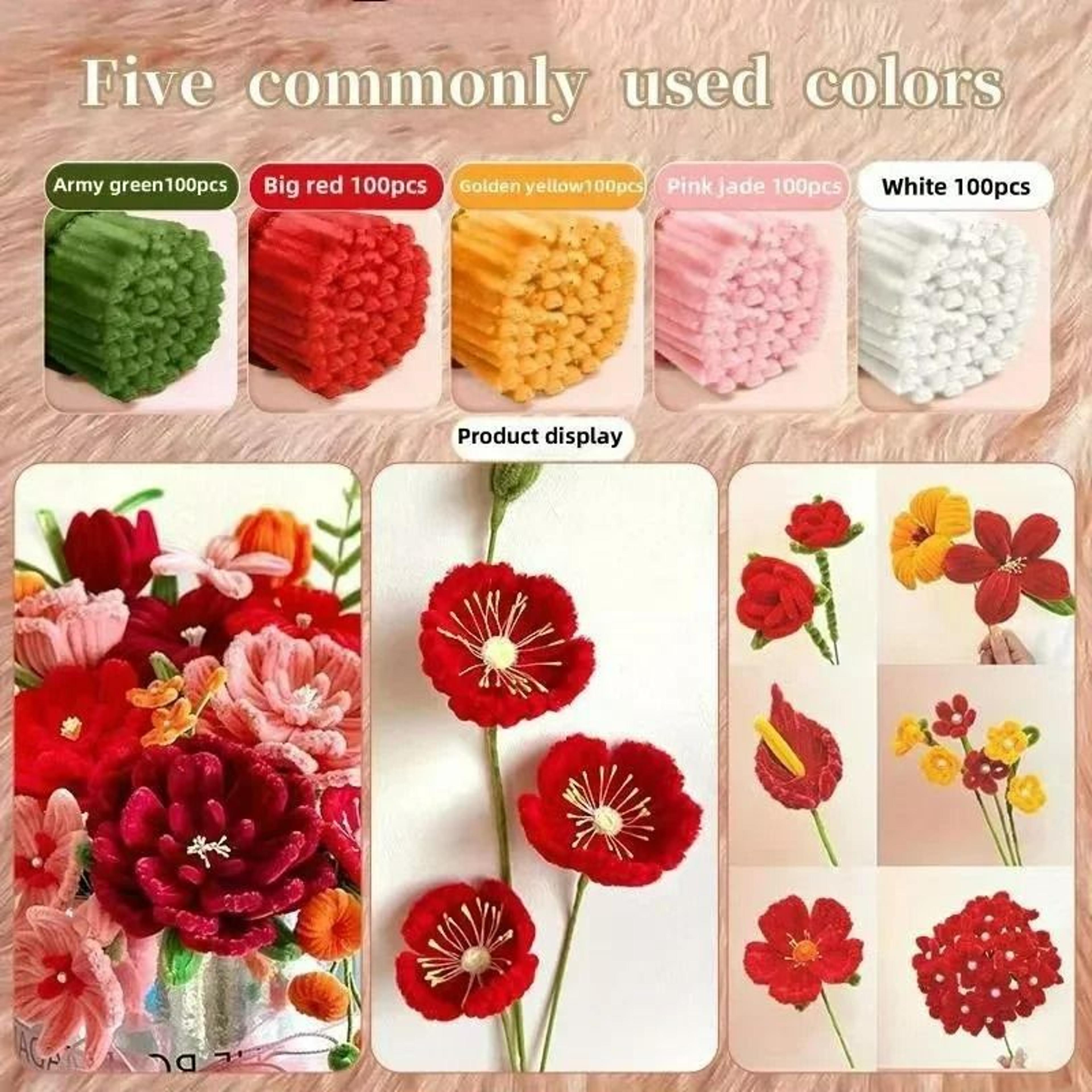 Chenille Stems 118 In 30 Cm Craft Pipe Cleaners 4