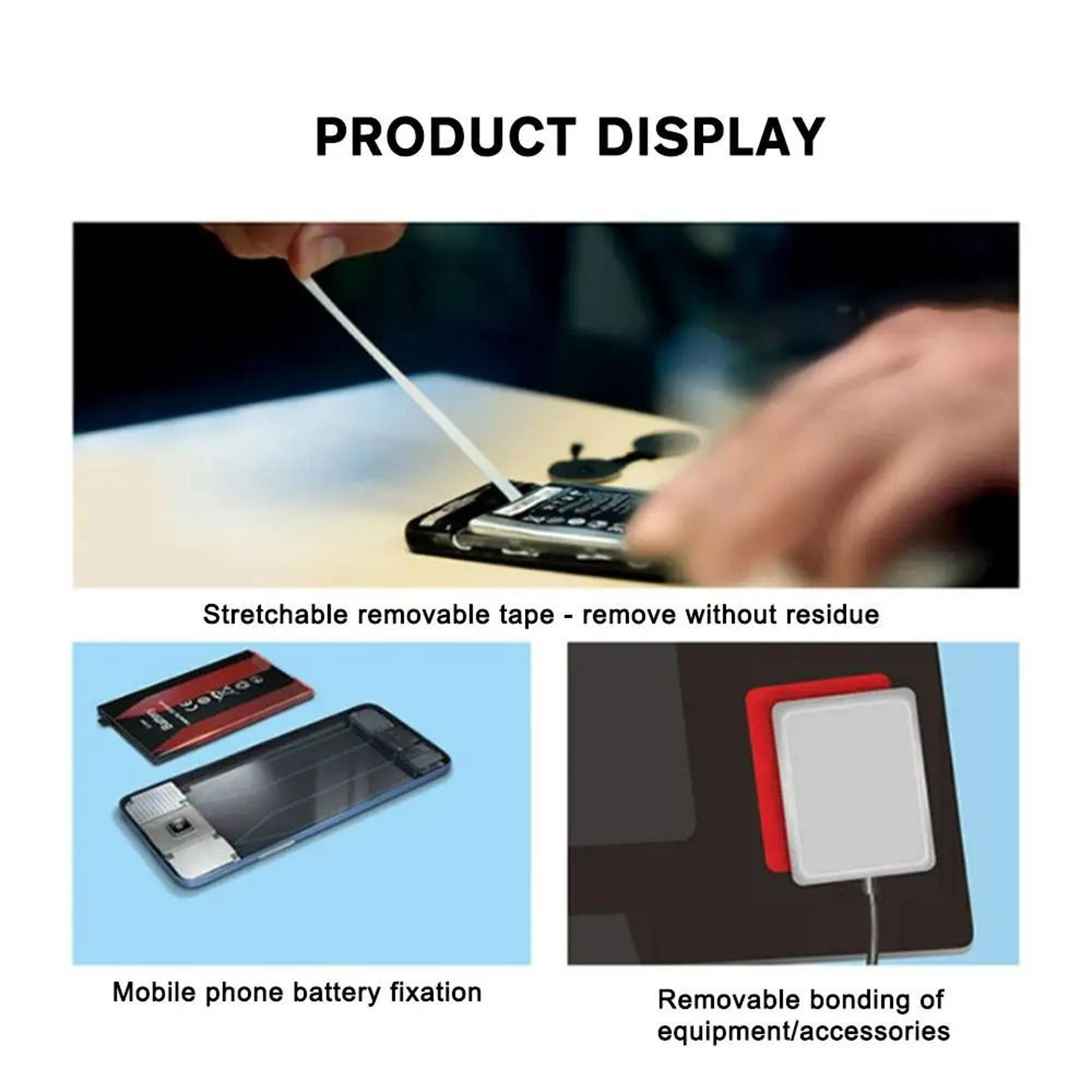 DoubleSided EasyPull LCD Display Screen Adhesive Strips 4